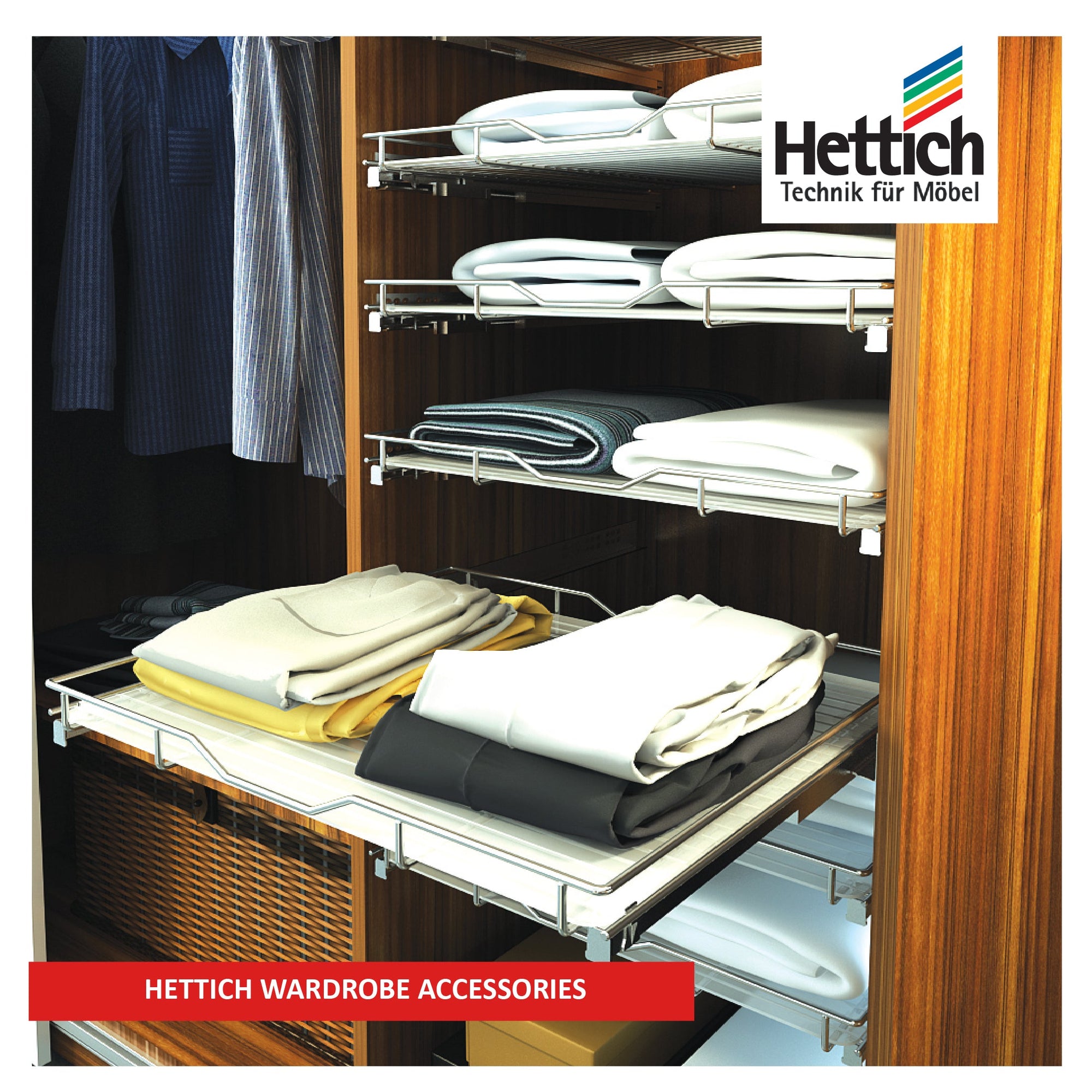 Hettich Wardrobe Accessories - Premium storage solutions for clothes and accessories.