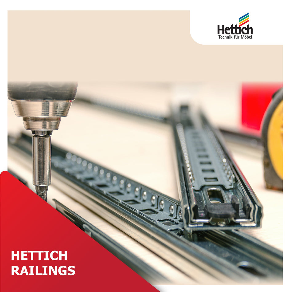 Hettich Railings - Stylish and Functional Furniture Accessories for Cabinets and Wardrobes