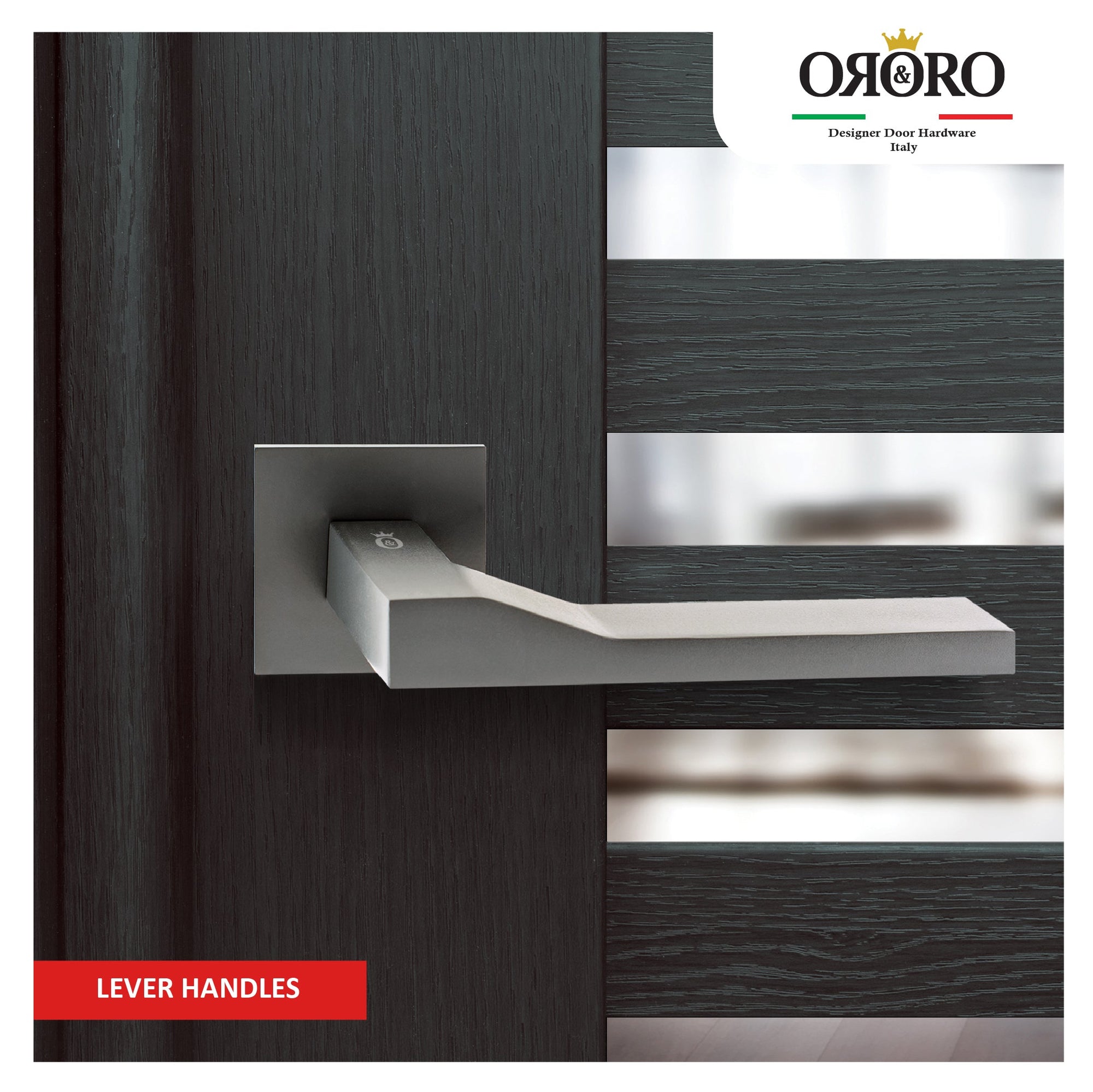 Stylish and durable Oro & Oro Lever Handles by M. M. Noorbhoy & Co - High-quality door hardware for a refined touch.
