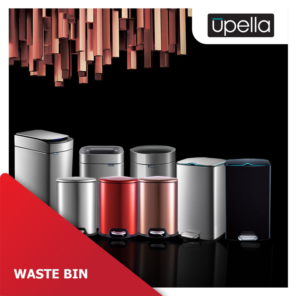 Upella Waste Bins - Image of a modern waste bin with a sleek design and durable construction.