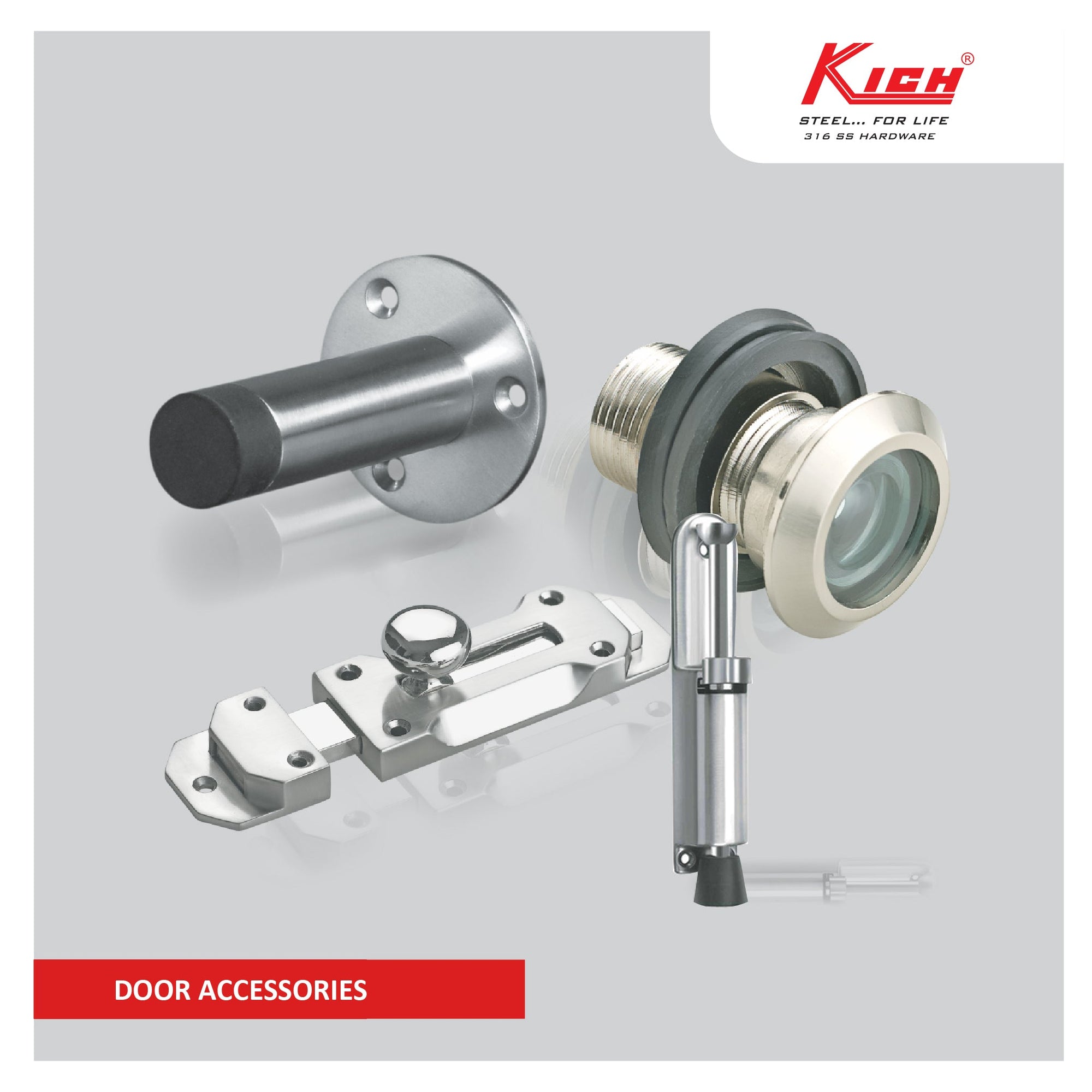 Kich Door Accessories Collection - Elevate Your Doors with Quality Handles, Knobs, and More - M. M. Noorbhoy & Co.