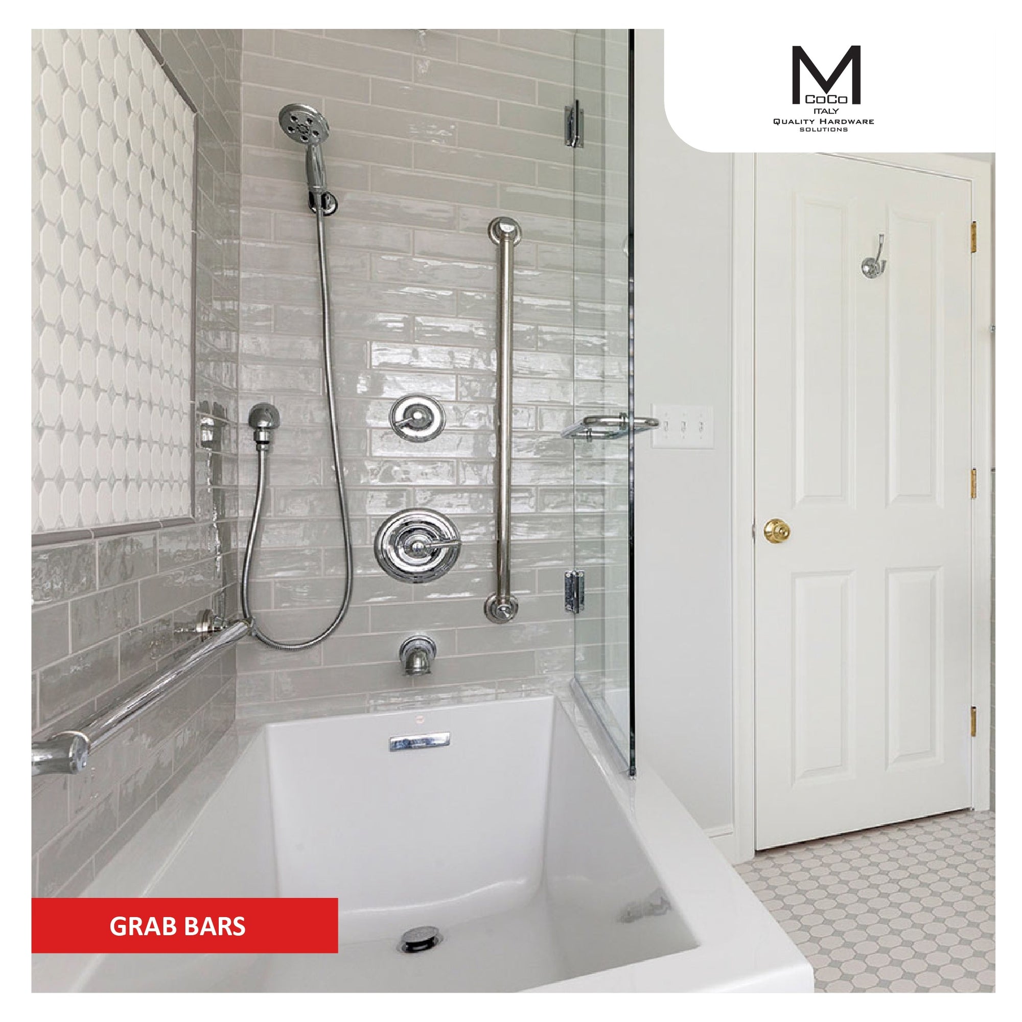 Mcoco Grab Bars - Bathroom Safety Aids - M. M. Noorbhoy & Co