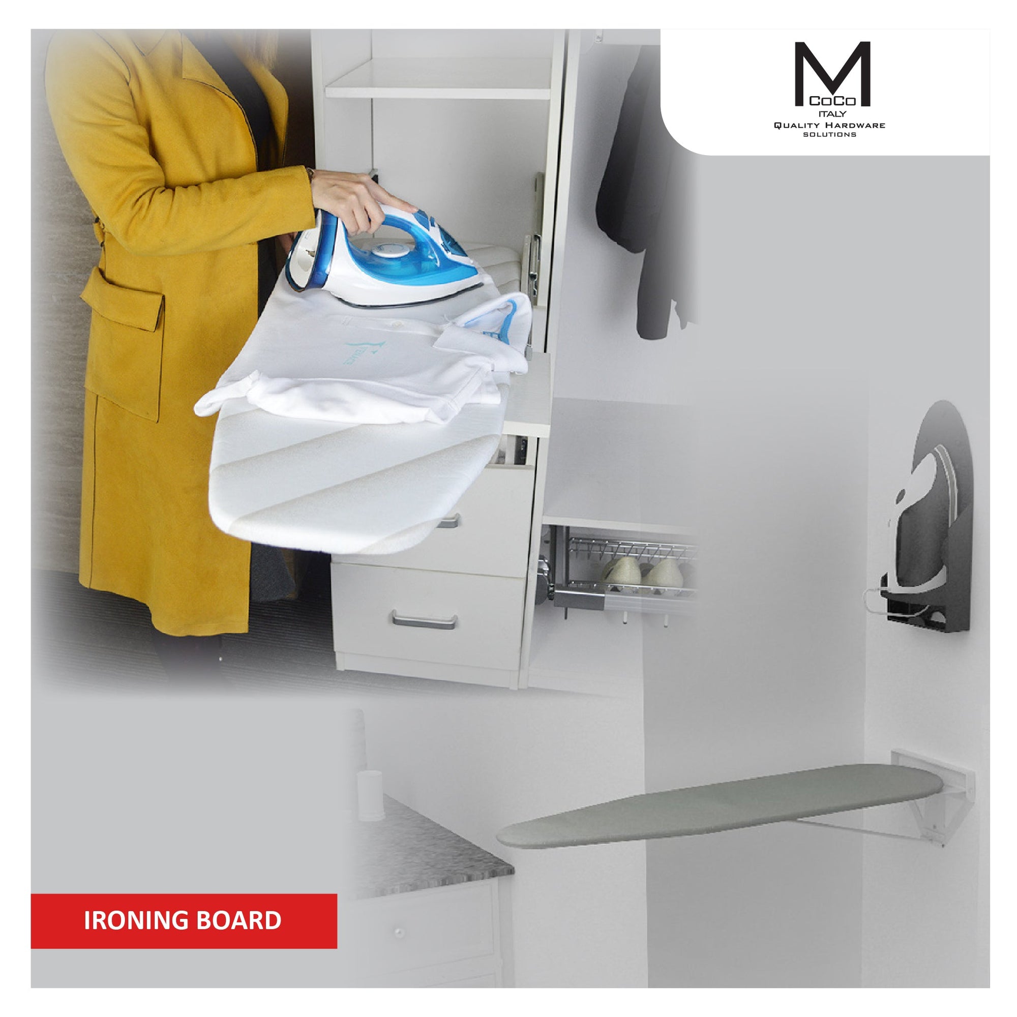Mcoco Ironing Board - High-Quality Ironing Boards for Effortless Ironing - Shop Now at M. M. Noorbhoy & Co.