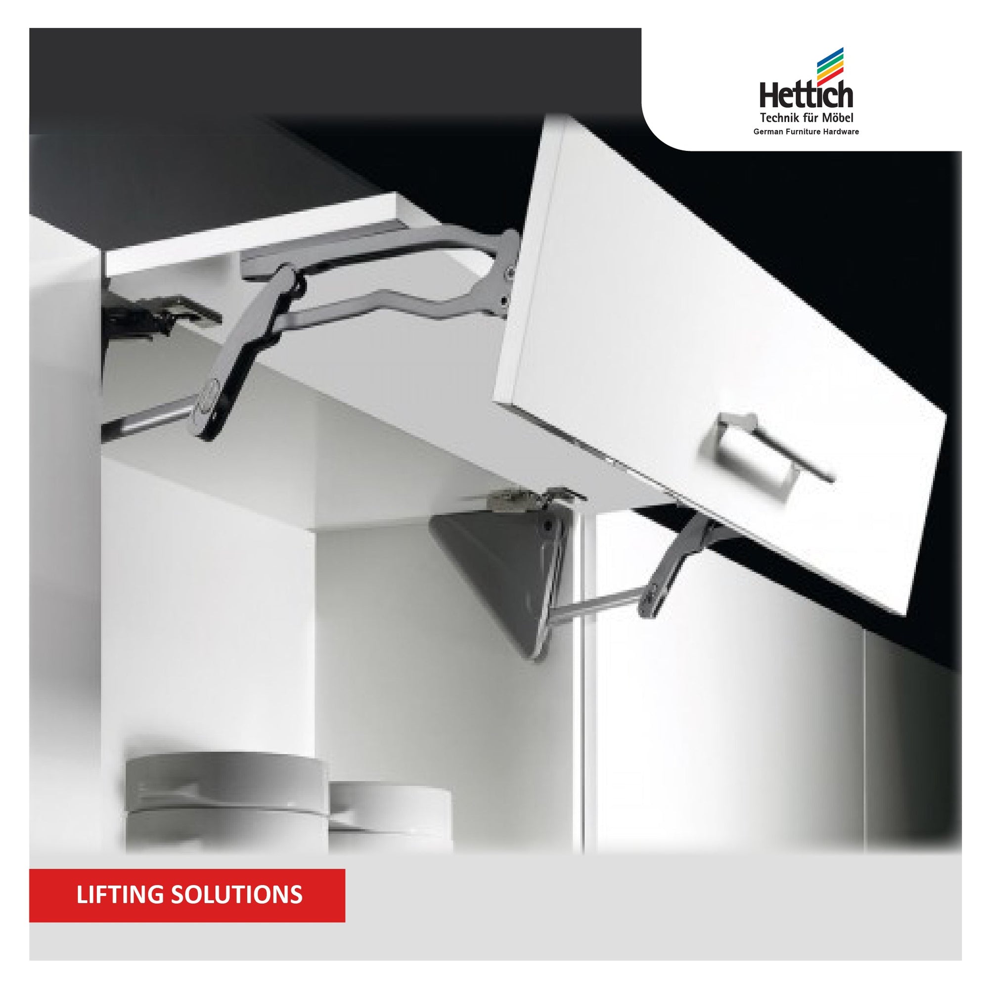 Hettich Lifting Solutions: Enhance furniture functionality with effortless lifting mechanisms and ergonomic design.