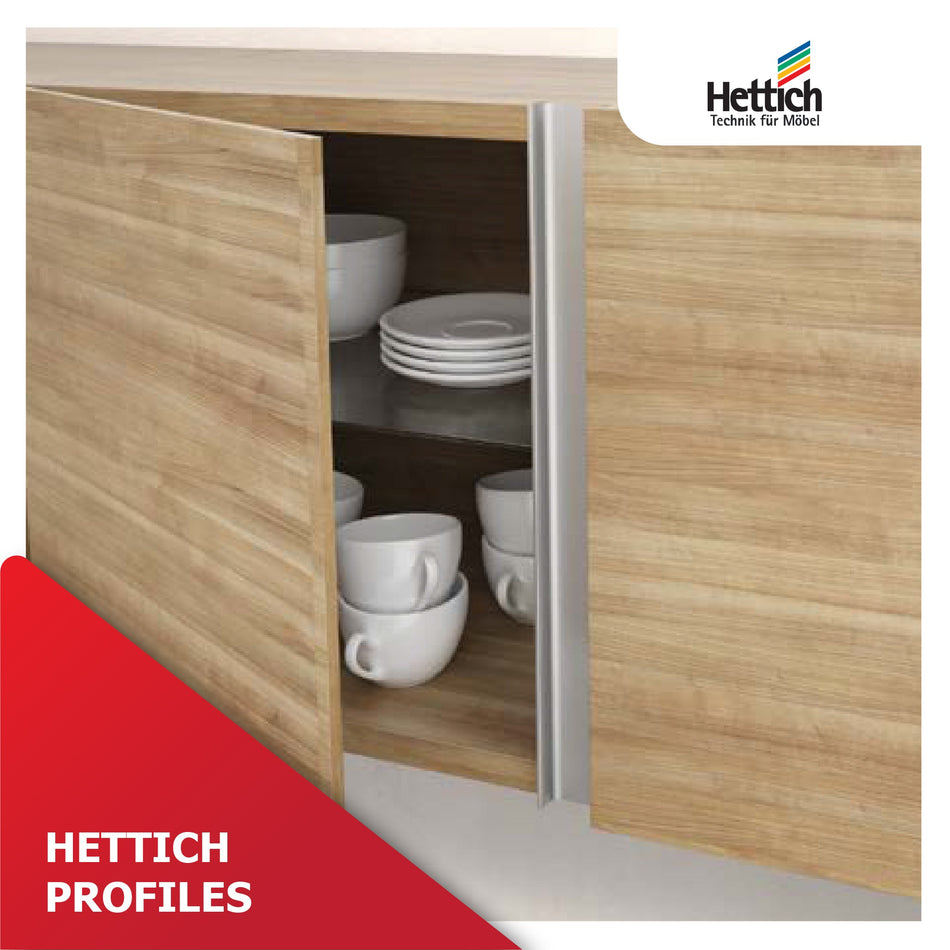Hettich Profiles - Enhance your furniture with sleek and versatile profile systems for a contemporary and seamless design.