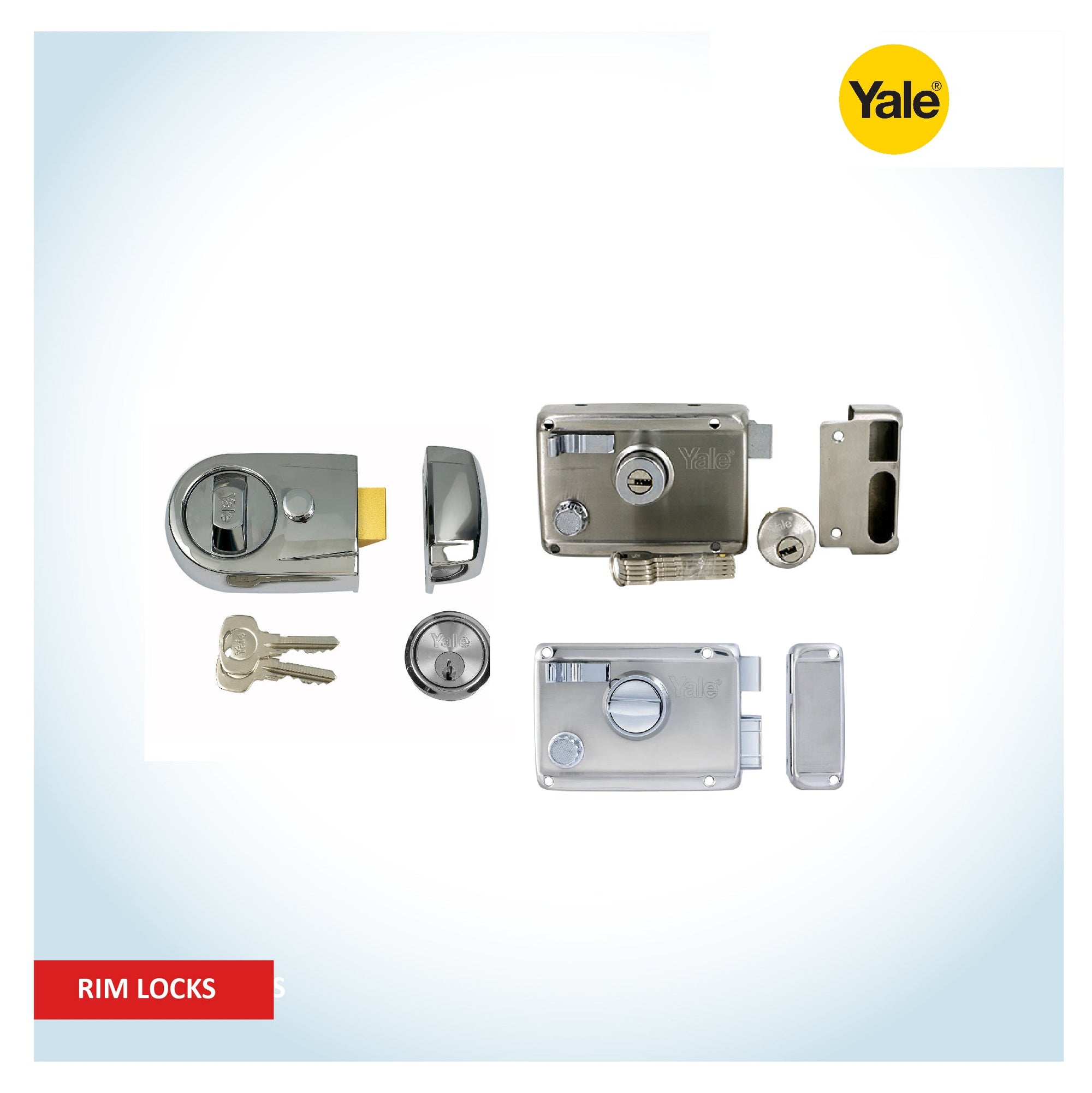 Yale Rim Locks - Secure your doors with trusted Yale Rim Locks available at M. M. Noorbhoy & Co.