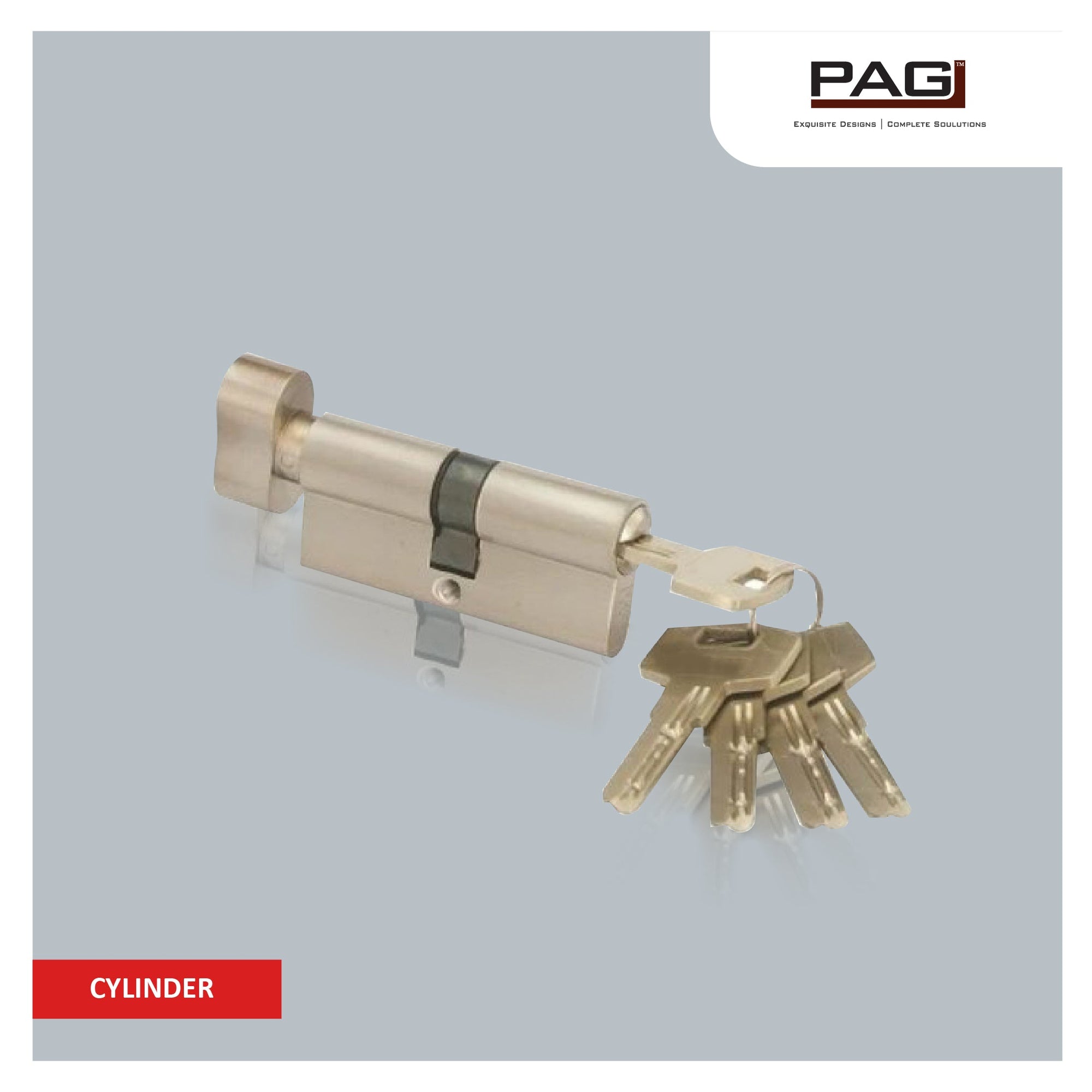 PAG Cylinder Locks - High-quality security cylinders for enhanced protection. Shop now at M. M. Noorbhoy & Co.