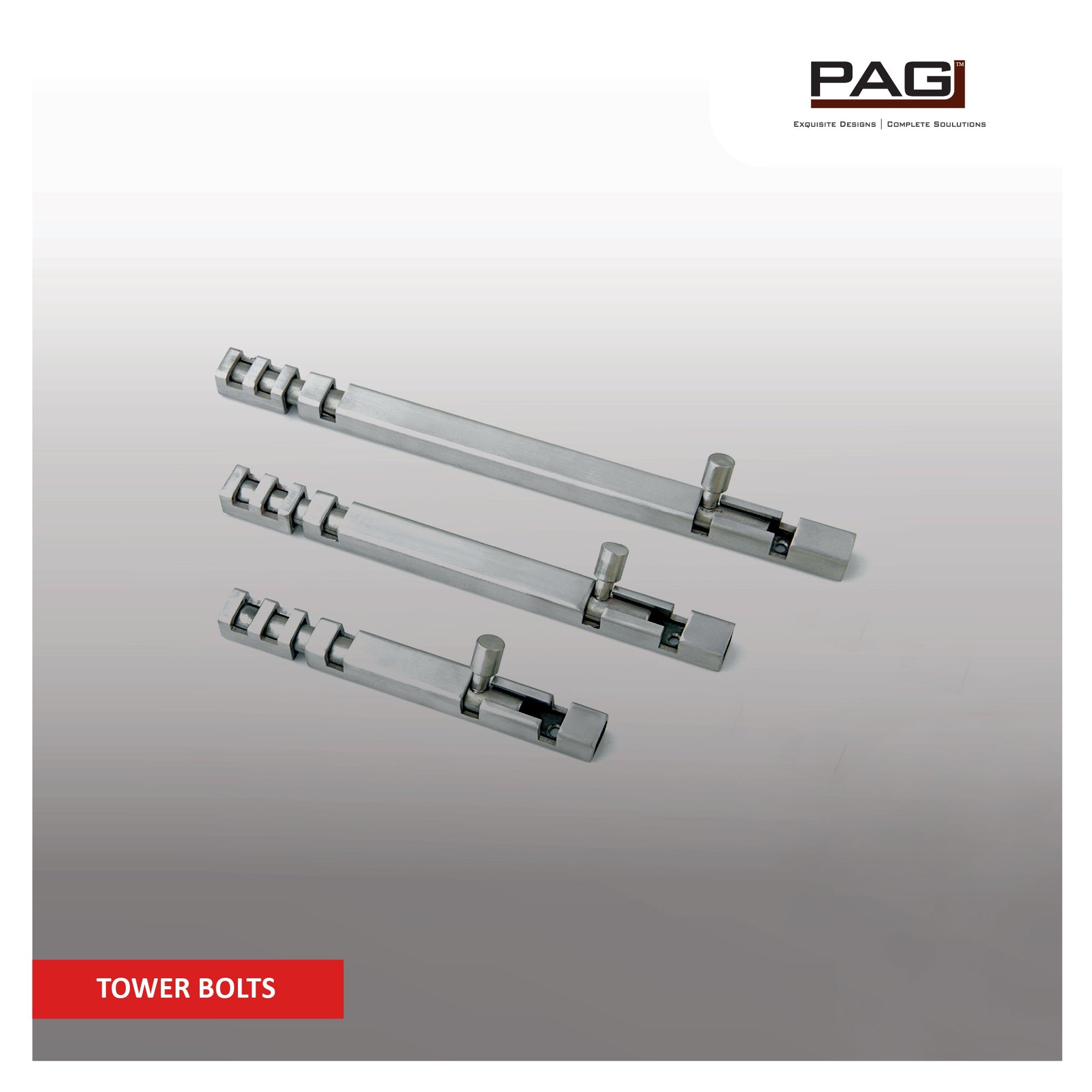 PAG Tower Bolts - Reliable and Durable Door Bolts - M. M. Noorbhoy & Co Collection