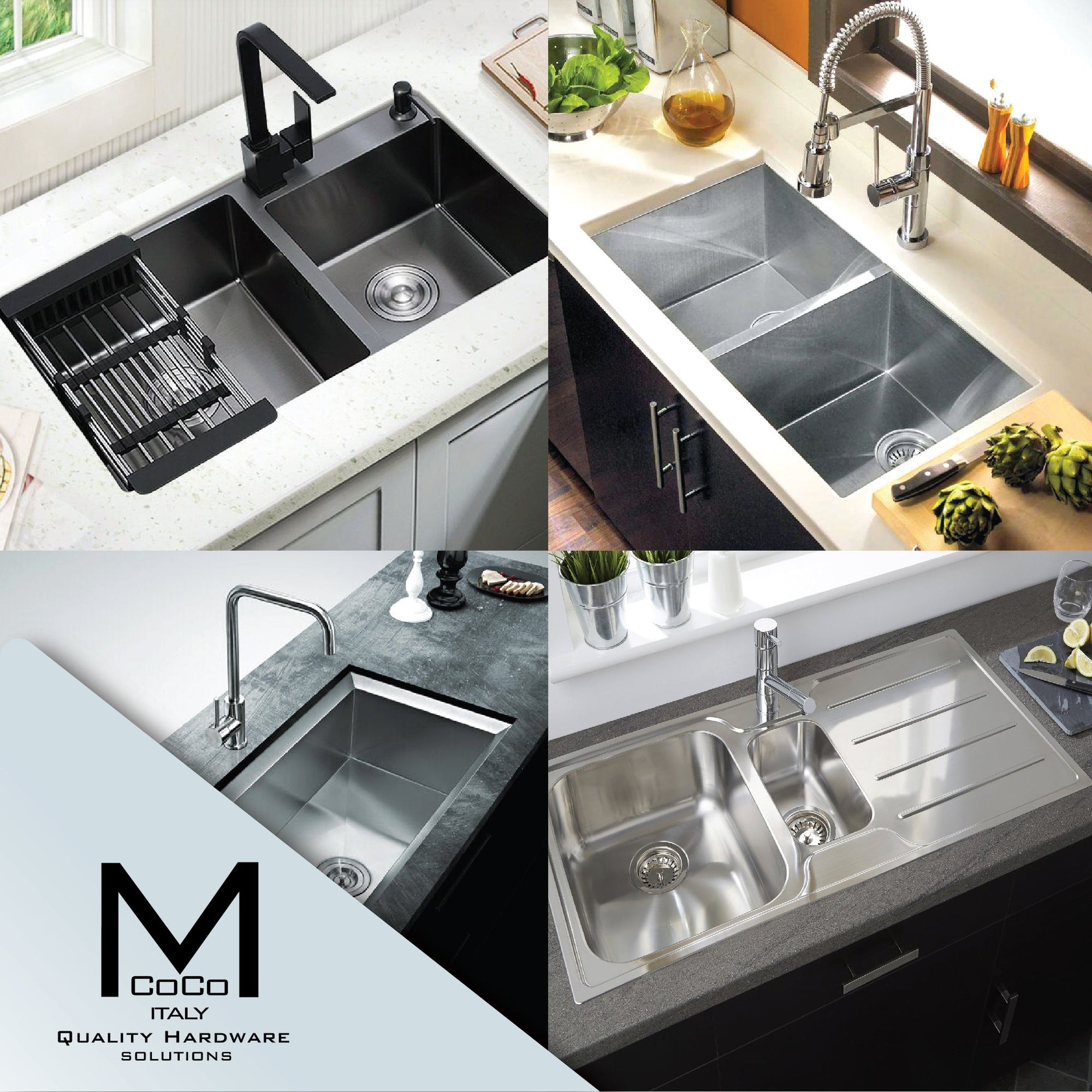 Mcoco Sinks and Taps - Beautiful and functional kitchen sinks and taps for your modern kitchen design.