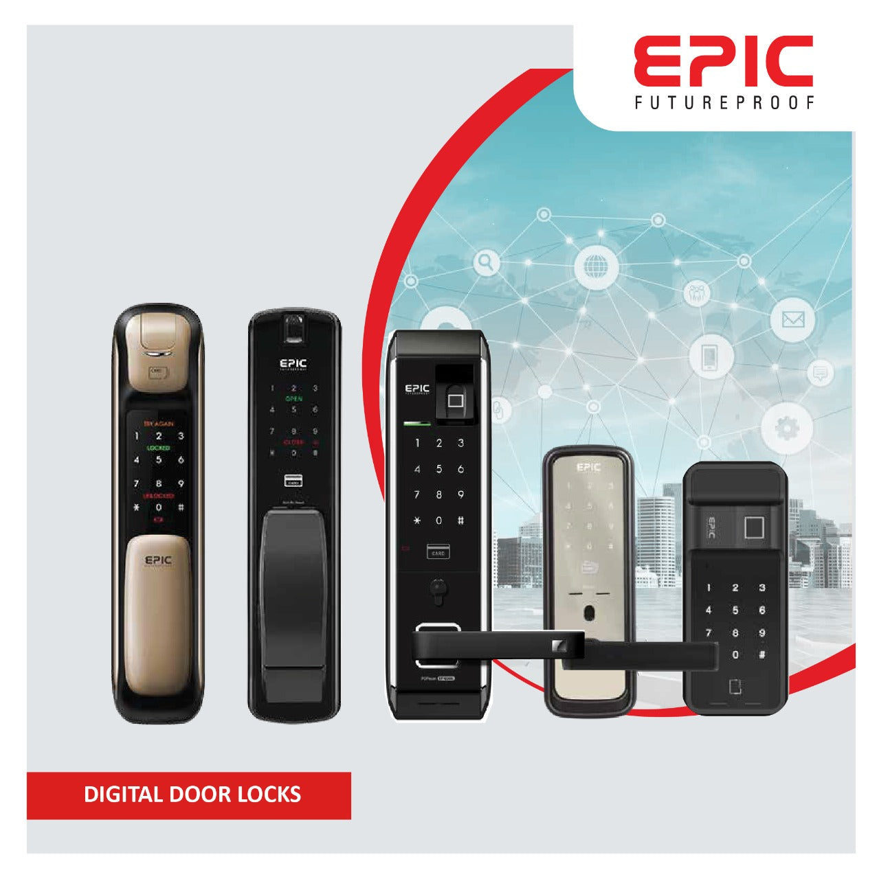 Image of Epic Digital Door Locks - Secure Your Home with Smart Lock Technology - M. M. Noorbhoy & Co
