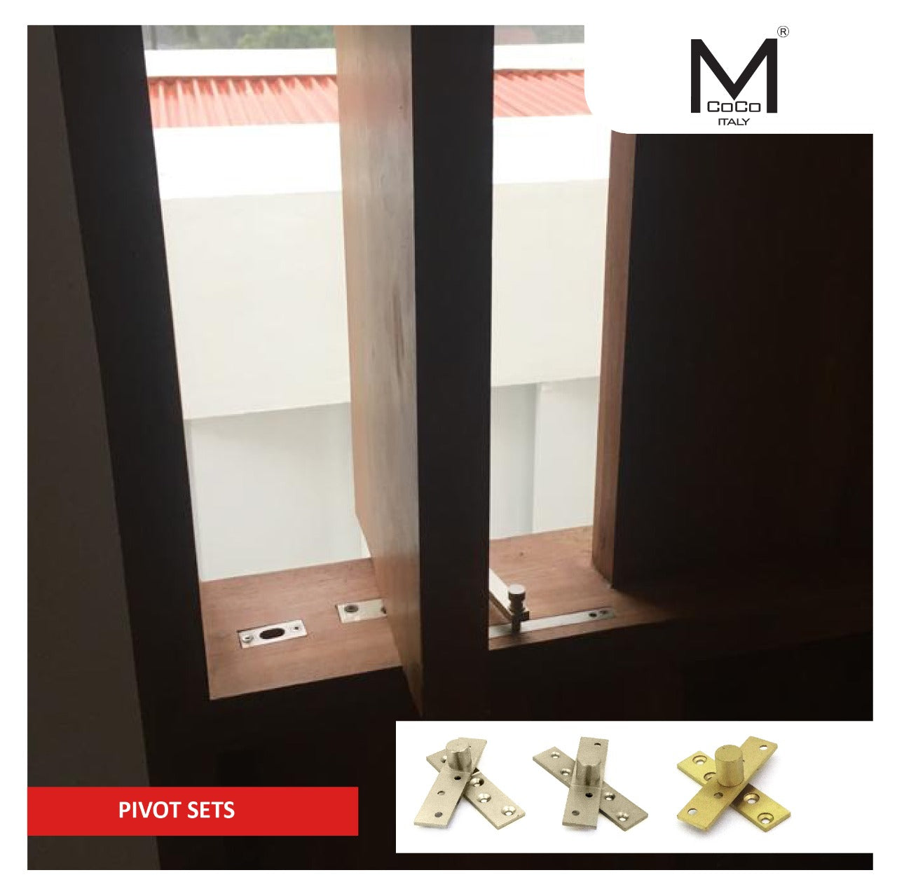 Mcoco Pivot Set - Upgrade your door hardware. Shop now at M. M. Noorbhoy & Co for high-quality pivot sets.