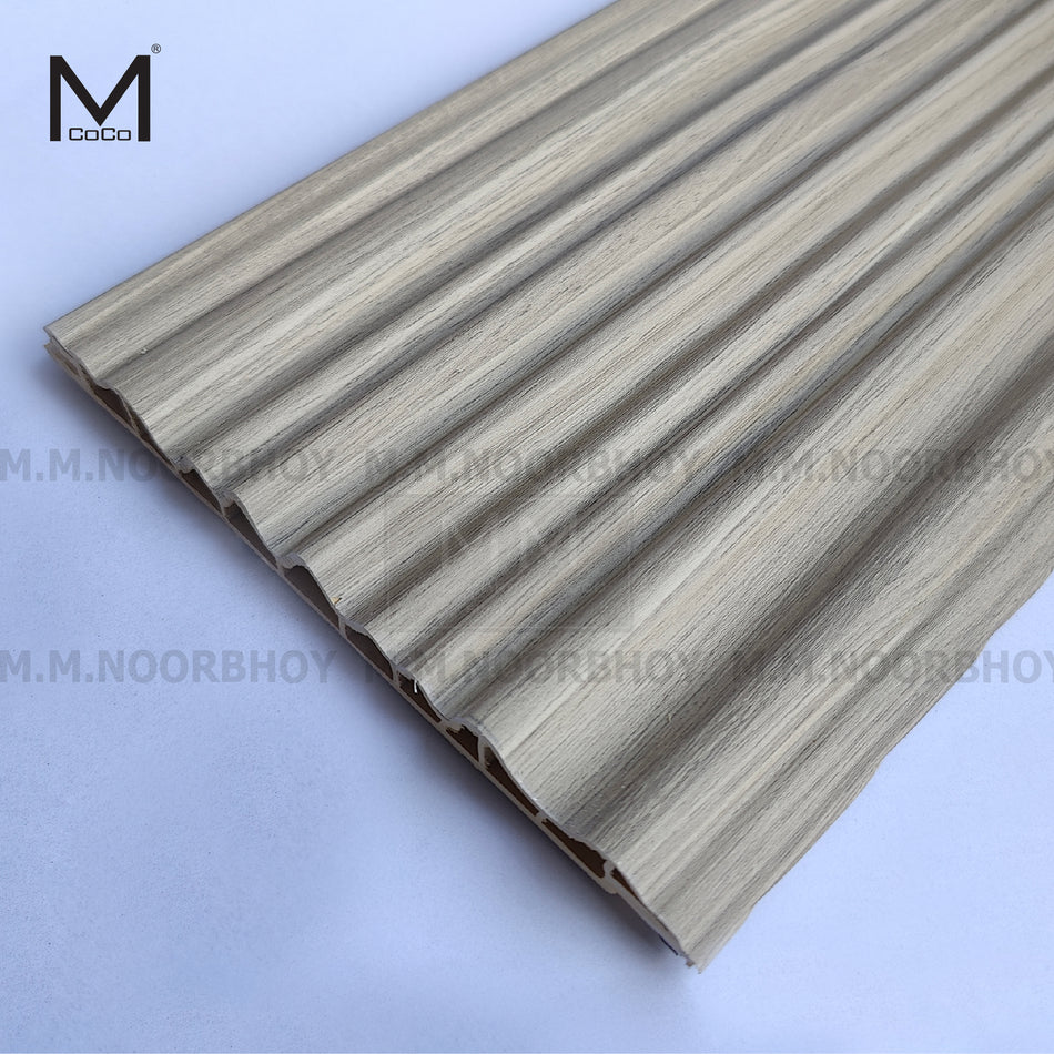 Mcoco WPC Fluted Wall Panel - 102X Color - 146*3000mm - PCS - MCOWP146BGZBLB-102X