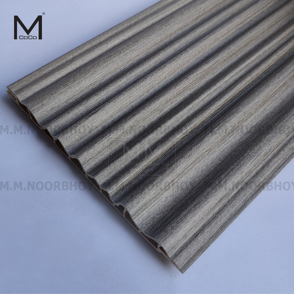 Mcoco WPC Fluted Wall Panel - 86X Color - 146*3000mm - PCS - MCOWP146BGZBLB-86X