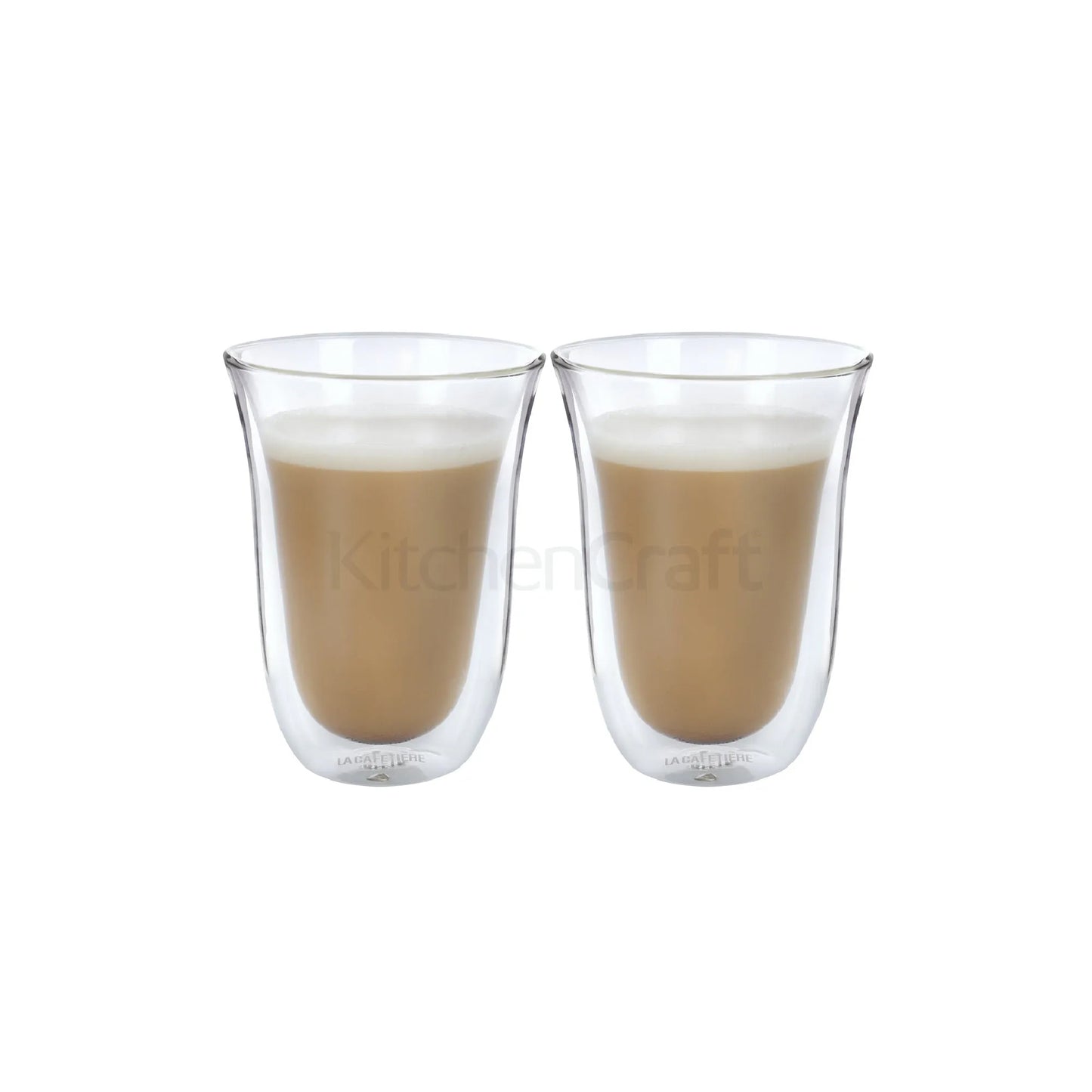 KitchenCraft Latte Cups Double Walled Glass - CA880000