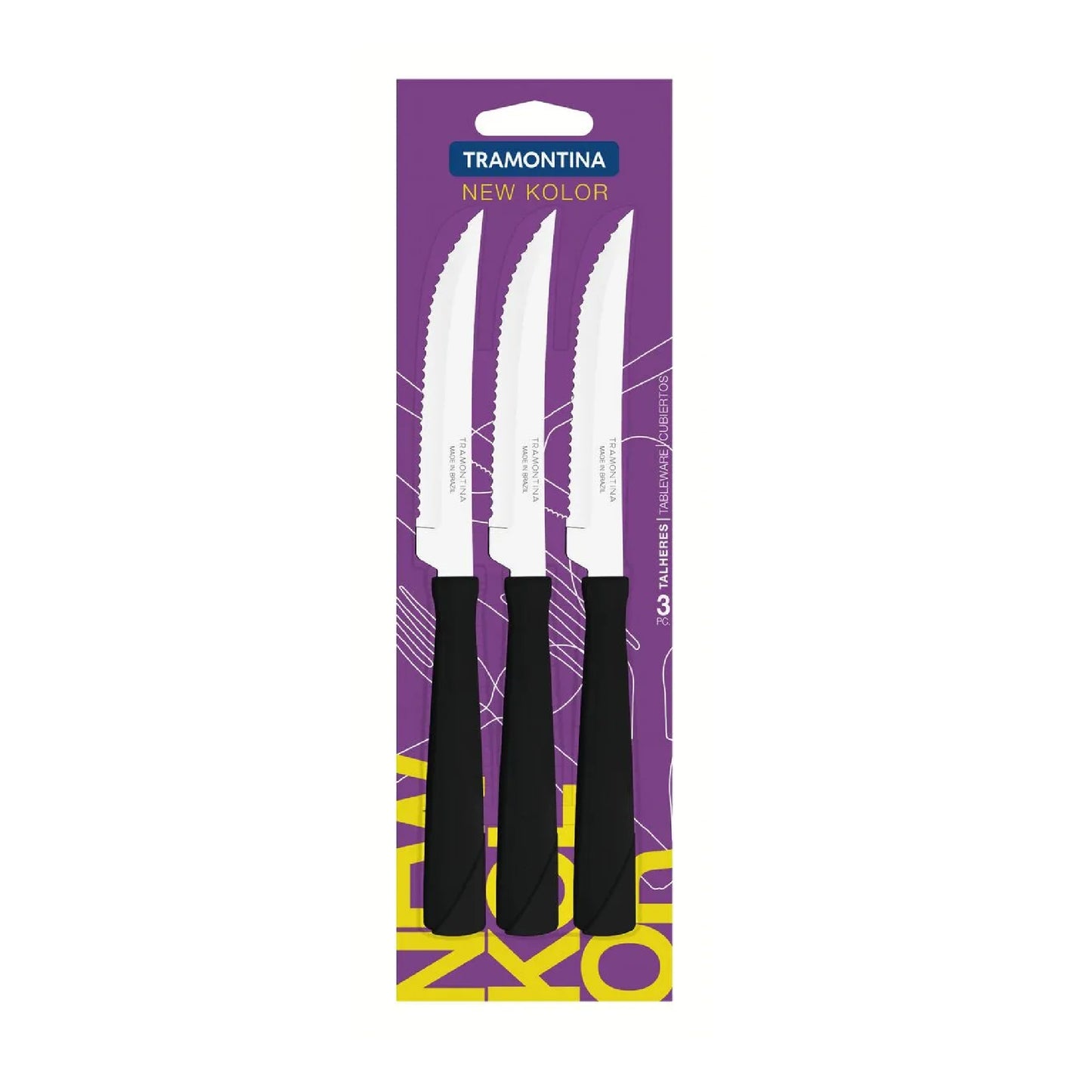 Tramontina 3 Pcs Steak Knives Set - 23160304
