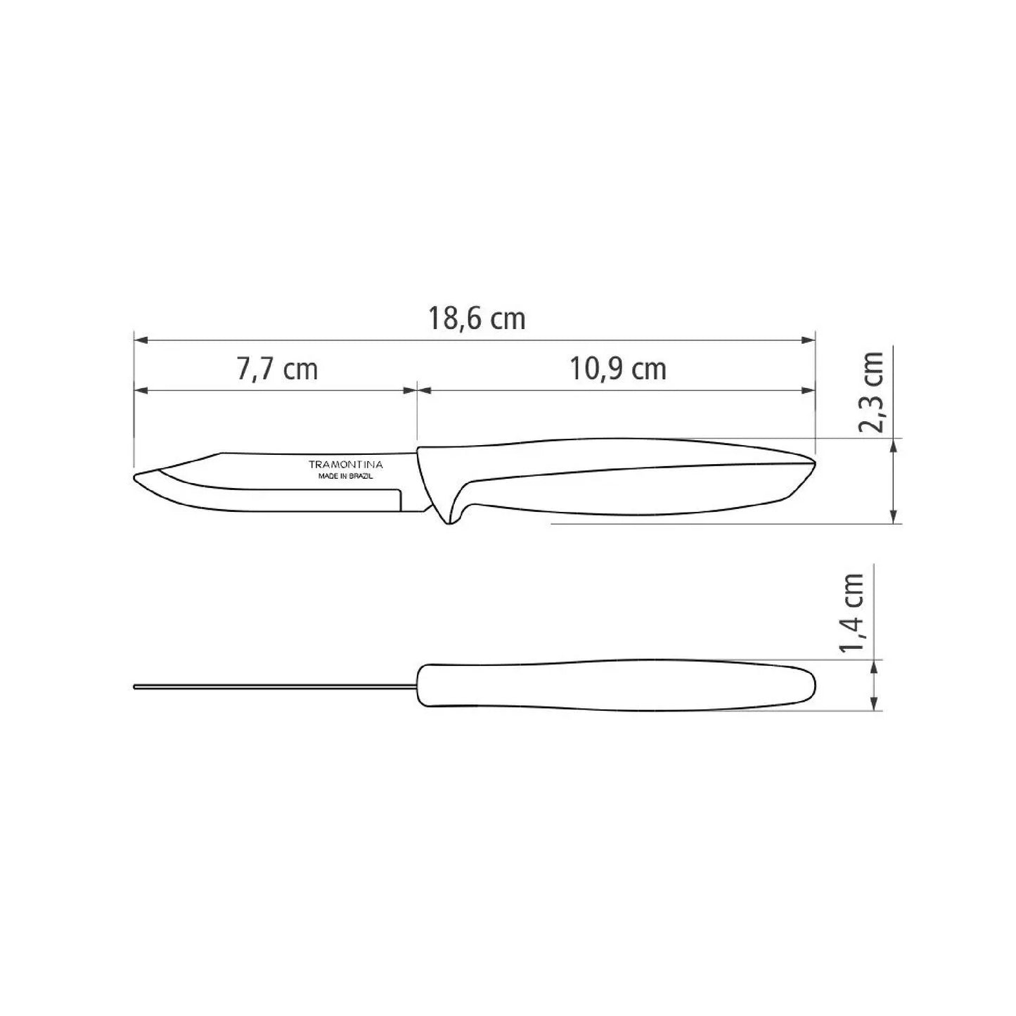 Tramontina 3 Inch Vegetable / Fruit Knife - 23420103