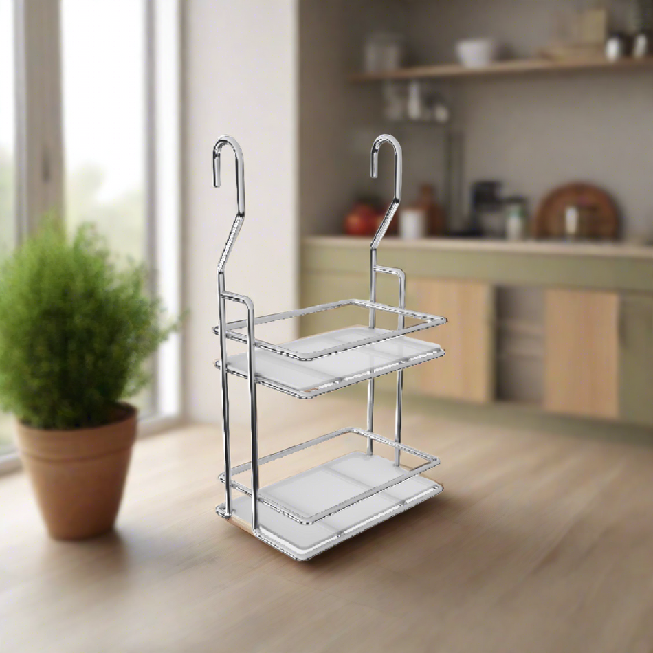 Hettich Multi Purpose Rack, 2-Tier, Size 185x120x325mm, Chrome Plated - HT921714500