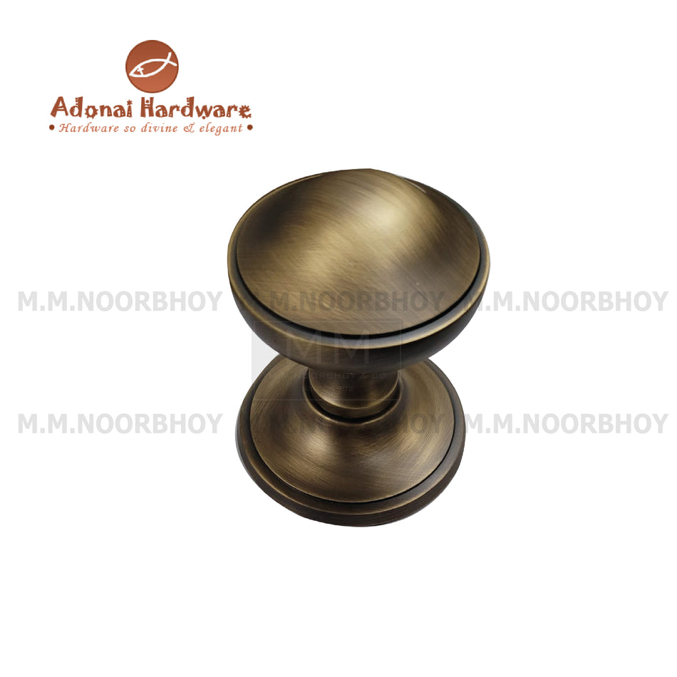 Adonai "Joakim" Door Pull Knobs with Rose Brass Antique Brass & Polished Brass - AH-JOAK-DKWR-068-BR