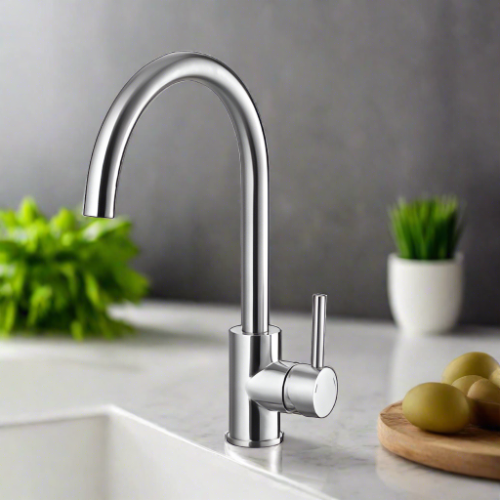 Mcoco Tap Water Faucet Mixer With Flexible Cable Brush Stainless Steel  - BW7A02B