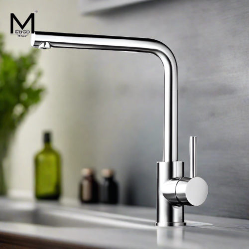 Mcoco Tap Water Faucet Mixer With Flexible Cable Brush Stainless Steel (BW7A14BSS) - BW7004SS