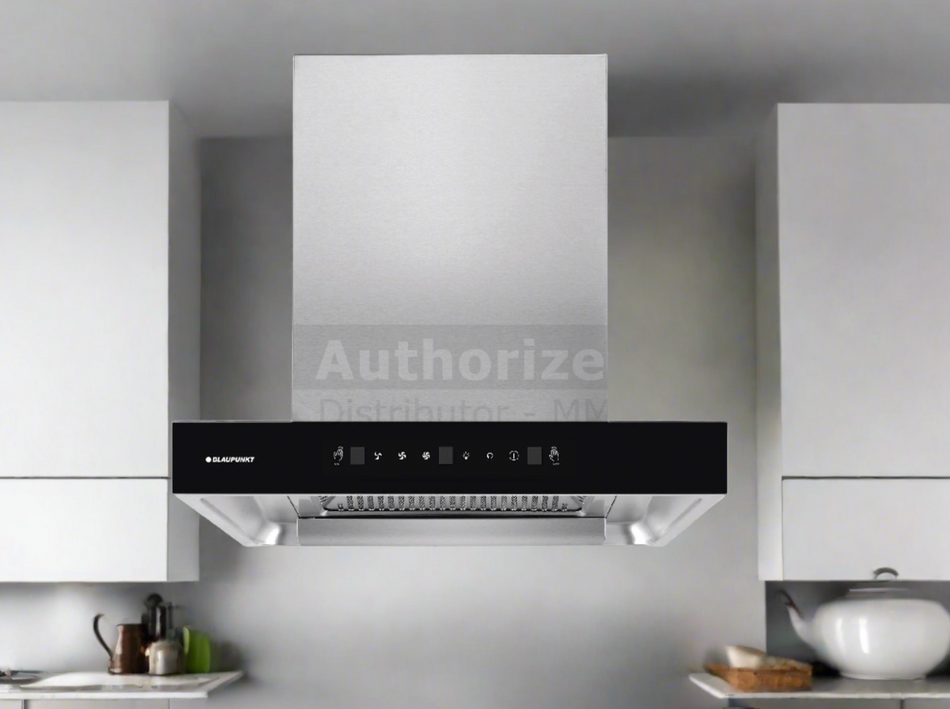 Blaupunkt Cooker Hood, Dimension 63.5x59.5x45.0cm, 60cm, Stainless Steel / Black Tempered Front-Glass - BLAU5IS66751