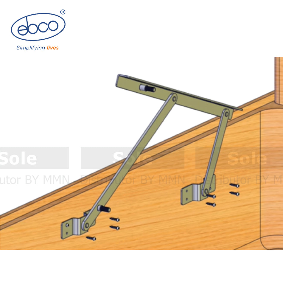 Ebco Anthracite Finish Pro Lift up Bed Systems - Easy Fit Extended Arm 40° Pair - PLBF-EF-E40Bed System - Easy Fit Extended Arm 40° Pair - PLBF-EF-E40/PLBF-120C