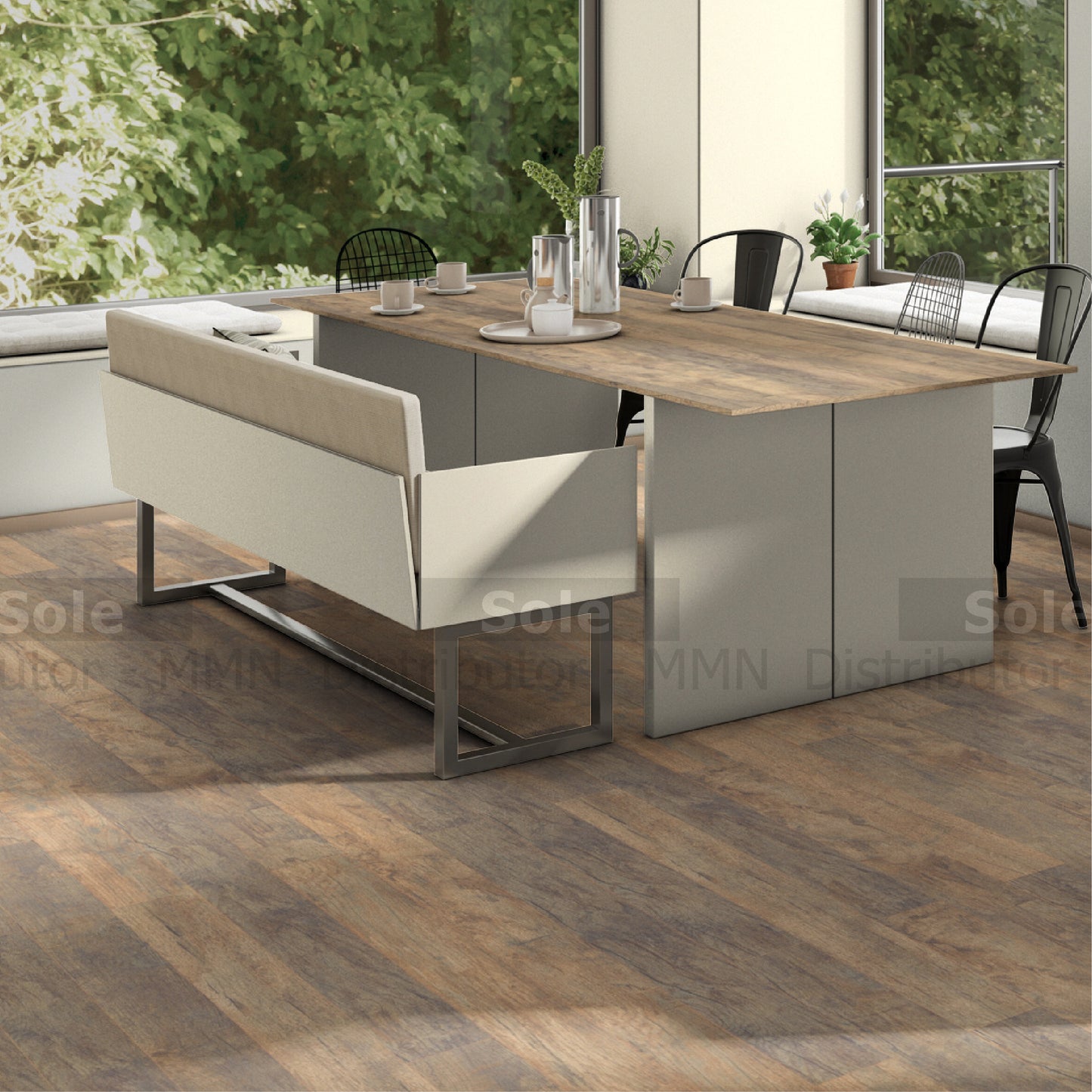 Egger Pebble Grey, Matt Finish-Both sides Melamine Faced Chip Board Thickness 18 mm 2800X2070mm - U201-ST9