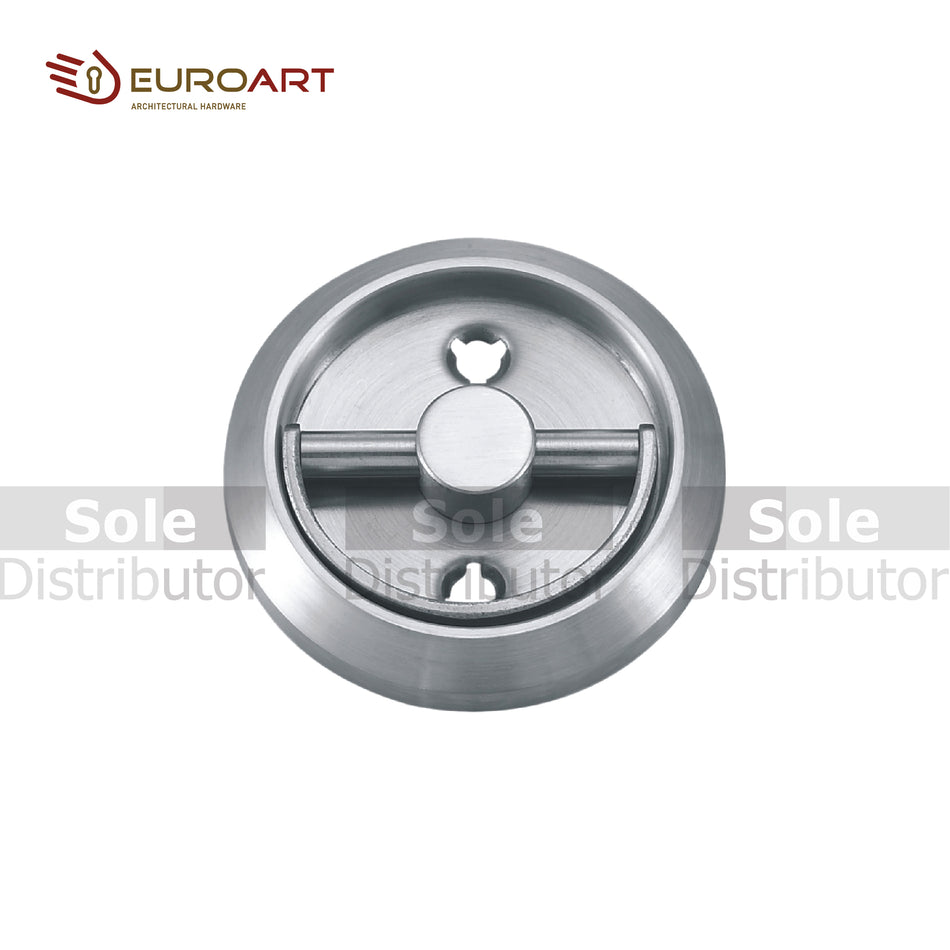 EuroArt Round Cup Pull Handle , Size 75mm , Stainless Steel Finish - FPS238SSS