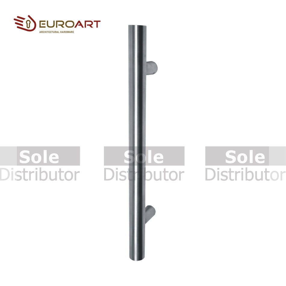 EuroArt T Bar Pull Handle , Size 419mm,450mm,600mm,775mm & 1200mm , Stainless Steel Finish - PHS3