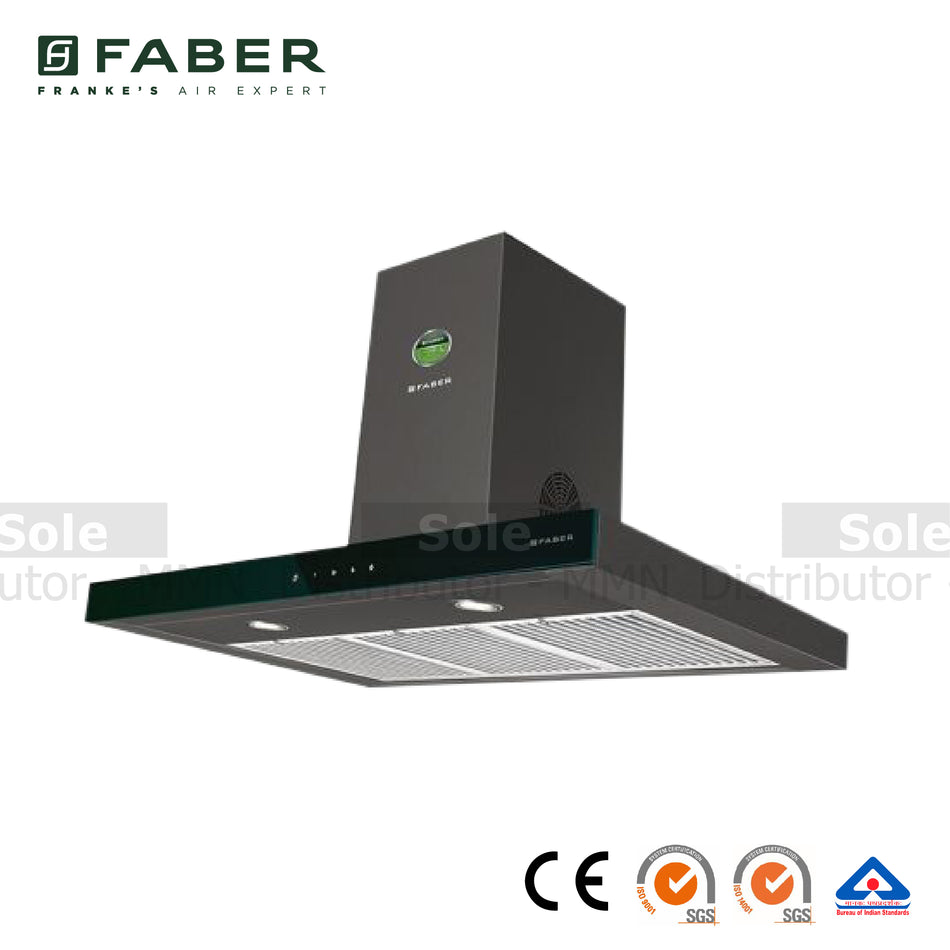 Faber Cooker Hood Matt Black Gesture and Touch Control BLDC Motor 1500 m³/hr - FB/HOOD-ST/BK