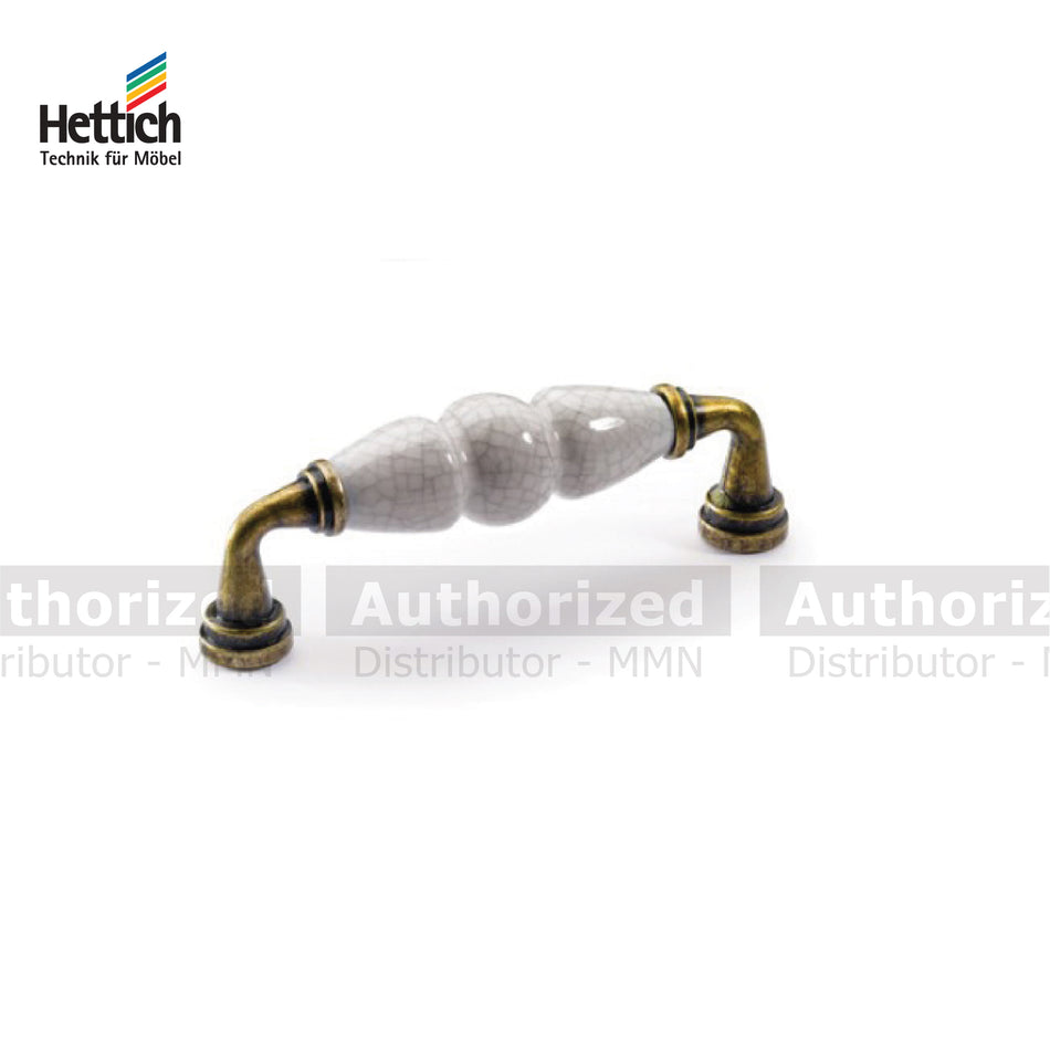 Hettich Masanti Cabinet Handle, Size 96mm, Beige & Zinc Finish - HT 9113552