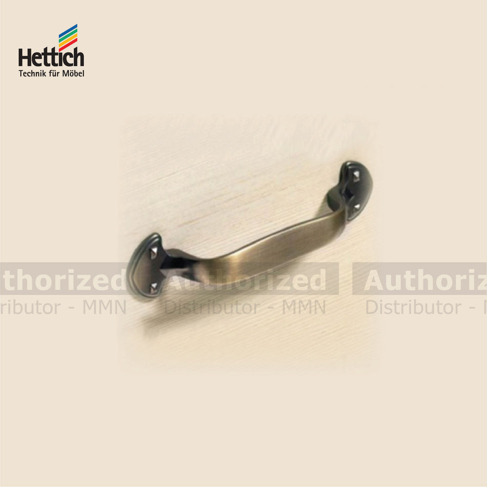 Hettich Muro Zinnf Arben Handle , Size 96mm, Tin Coloured - HT9113439