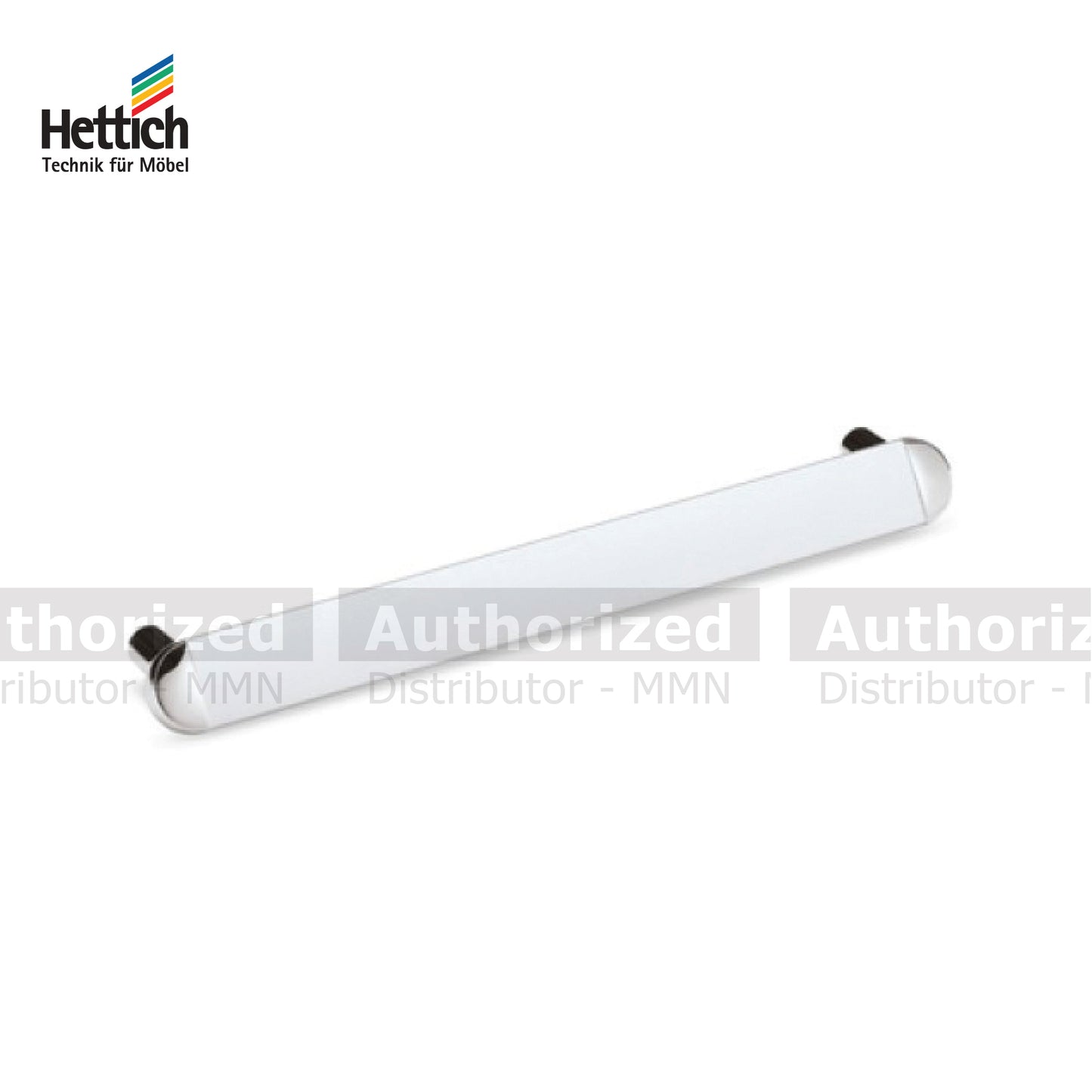 Hettich Palena Handle, ප්රමාණ 345,465,665 & 895mm, ඇලුමිනියම් මල නොබැඳෙන වානේ නිමාව - HT9105
