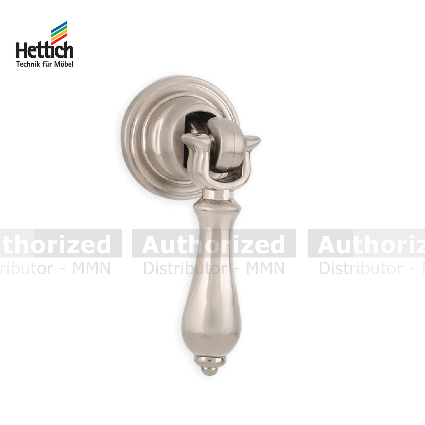Hettich Spata Zinc Stainless Steel Look Knob - HT911343600