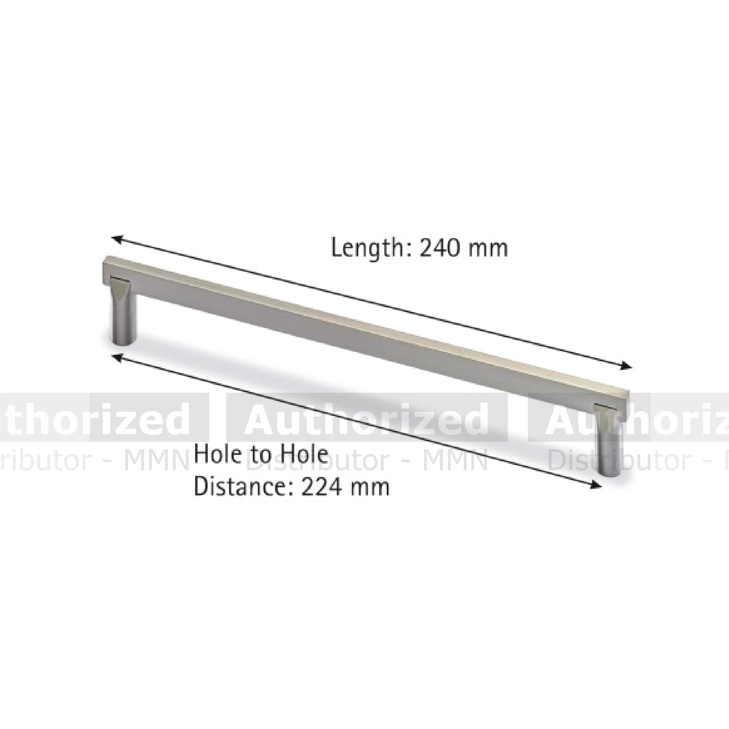 Hettich Ravello Zinc Stainless Steel Look Handle - HT9113470