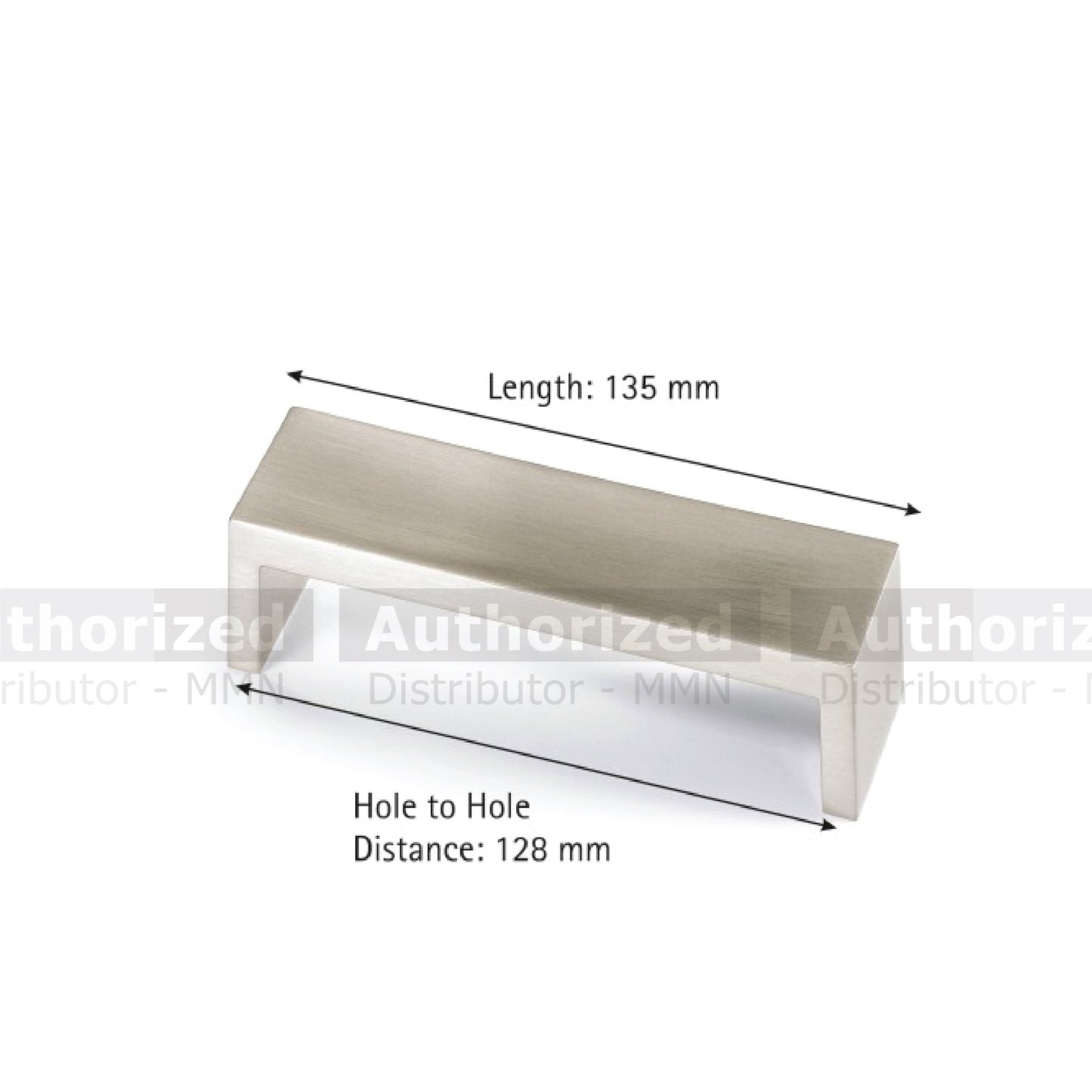 Hettich Bola Zinc Stainless Steel Look Handle - HT9113480