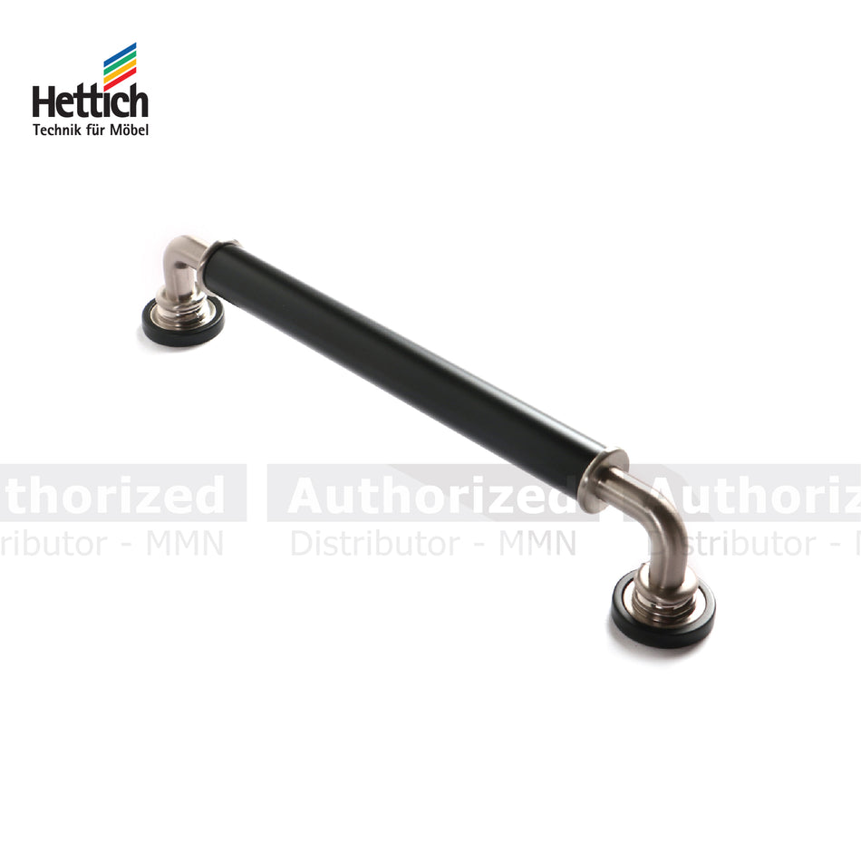 Hettich Risano Zinc Matt Black & Stainless-Steel Look Handle - HT9132284