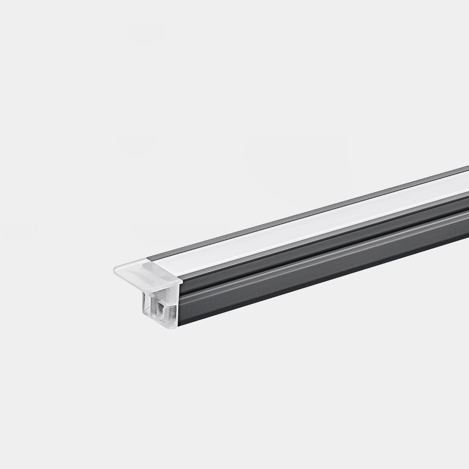 Mcoco L1001 Aluminium Recessed Profile Length 3mtr Iron Grey Color Each - MCOLBAR1001