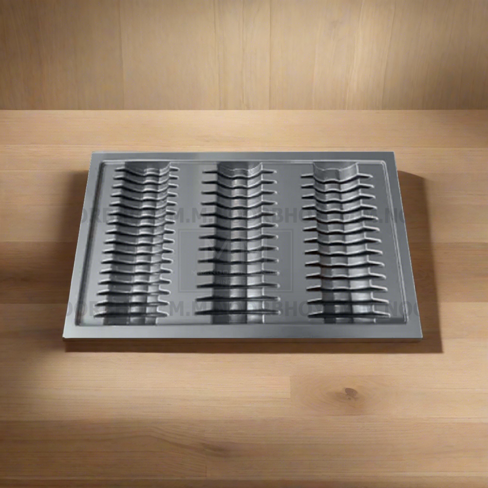 Mcoco Kitchen Plate Tray with Plastic Matt Gray. - CP