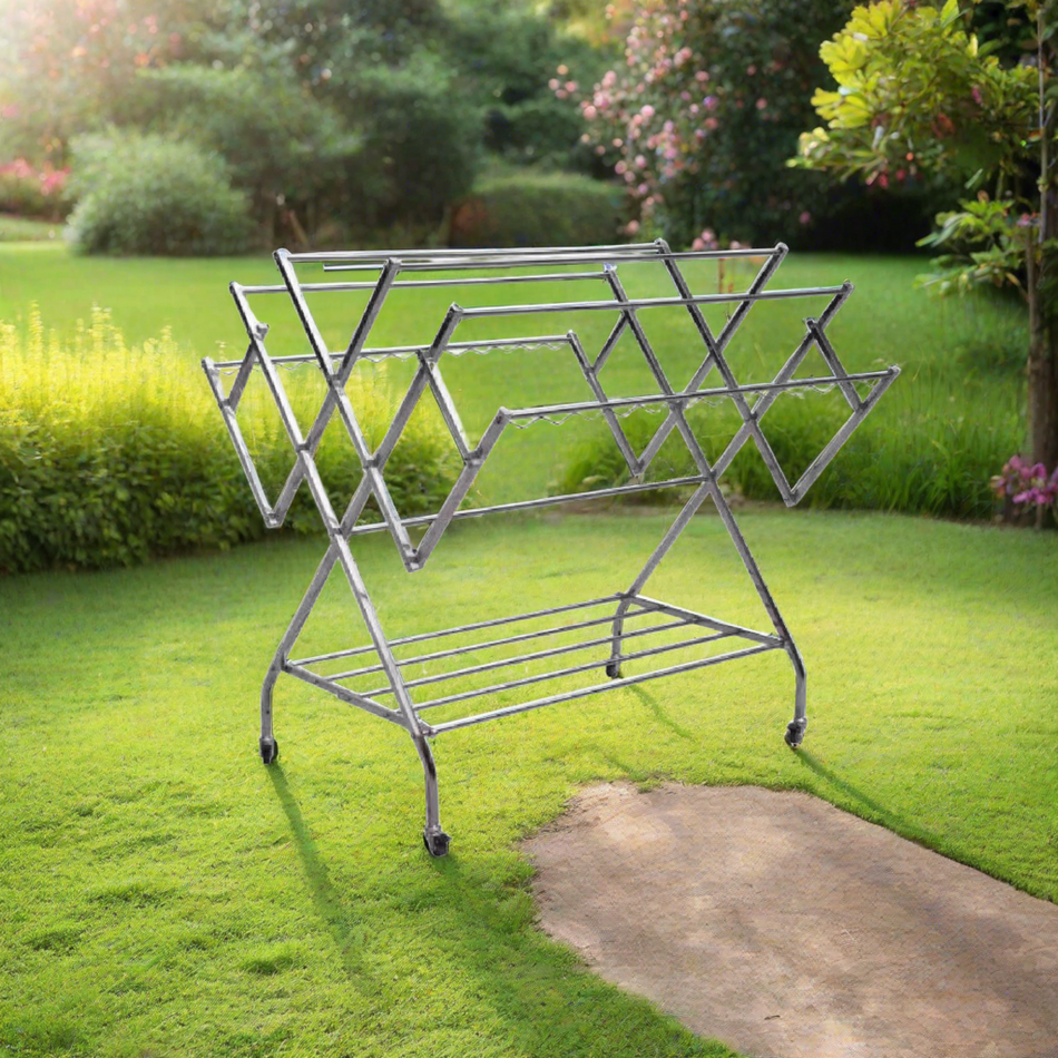 Mcoco Stainless Steel Floor Drying Rack Black Color Each - YT-SSFDR-M02-W