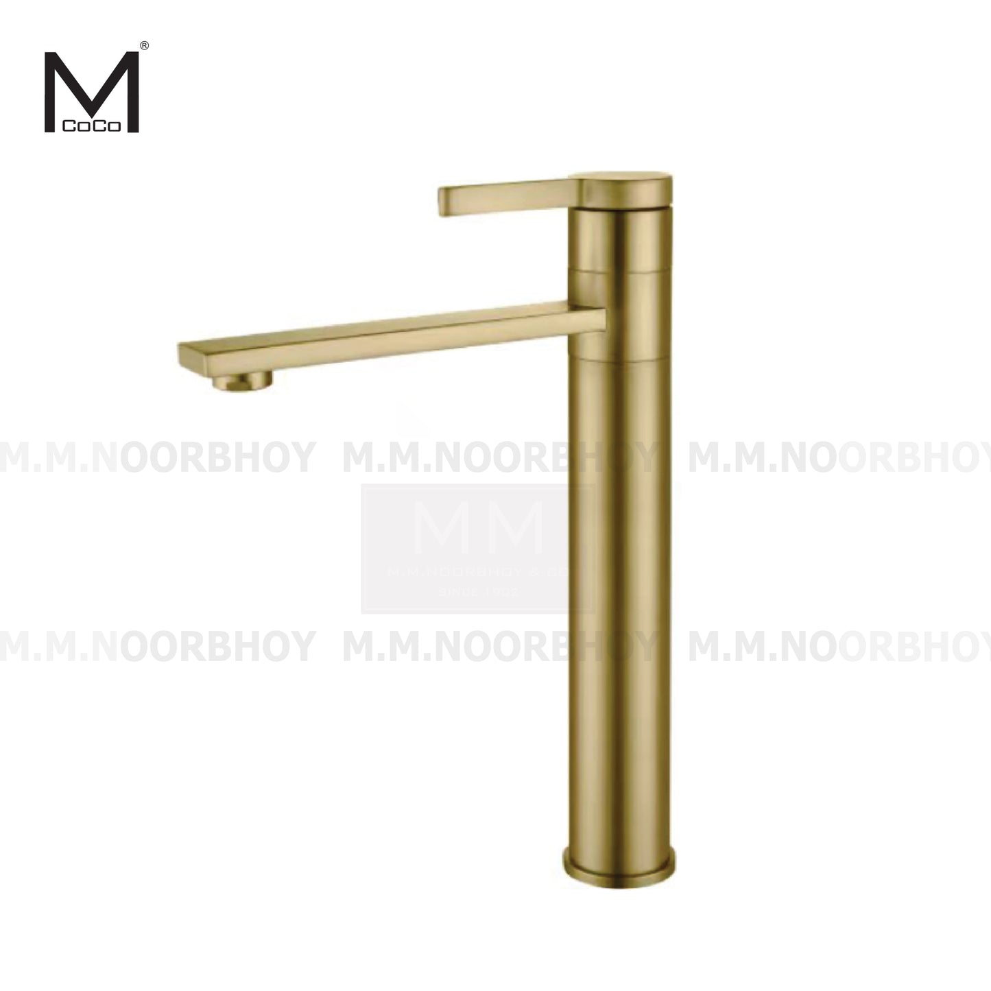 Mcoco Ss304 Gold Basin Mixer Faucet & Gold Basin Mixer Faucet (High Desk Mounted) - YT-6106MGD