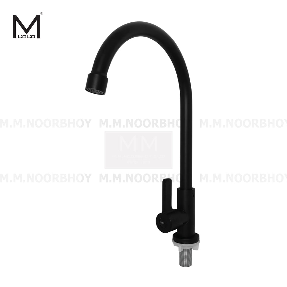 Mcoco SS201 Desk Mounted Kitchen Faucet Matt Black 30.3x6.7x18cm Each - YT-0111MBL