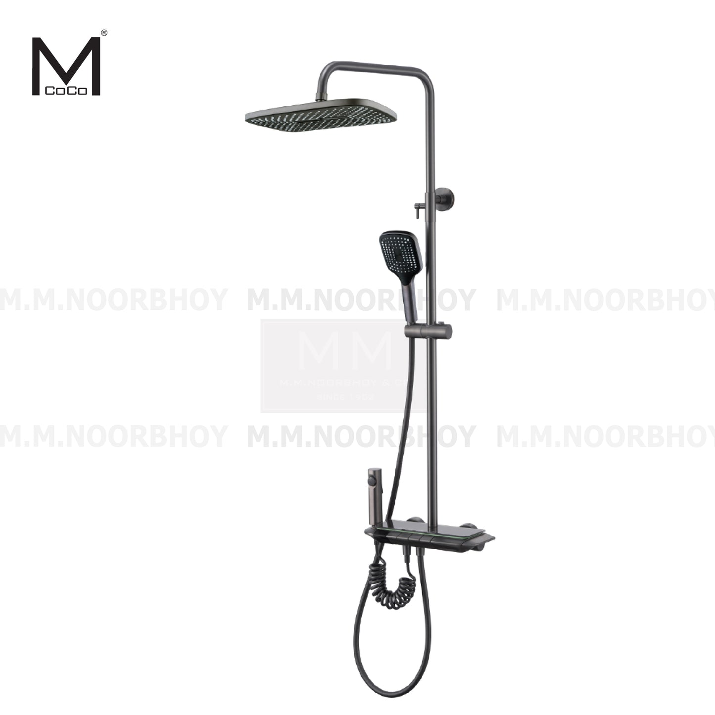 Mcoco Brass Four Function Button Switcher Mixer Shower Grey Each - YT-2115MGY