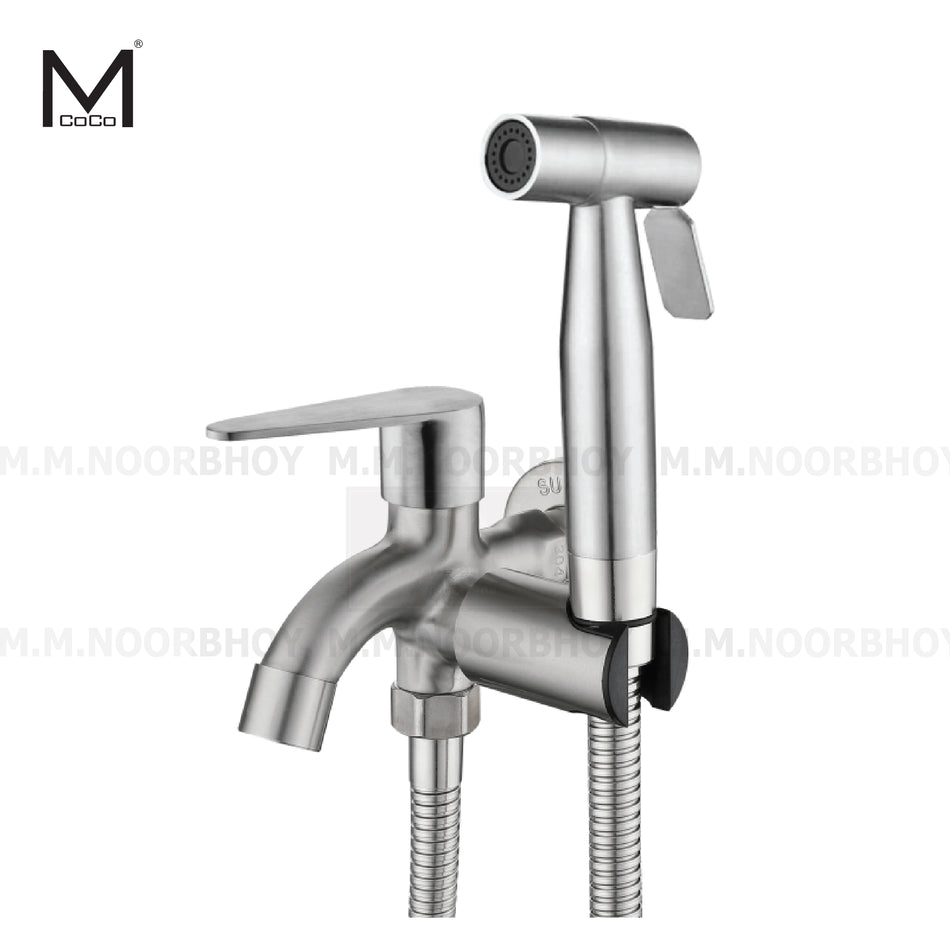 Mcoco SS304 Multi-Functional Water Tap Brushed Nickel 15.5x13x14cm - YT-8201MSS