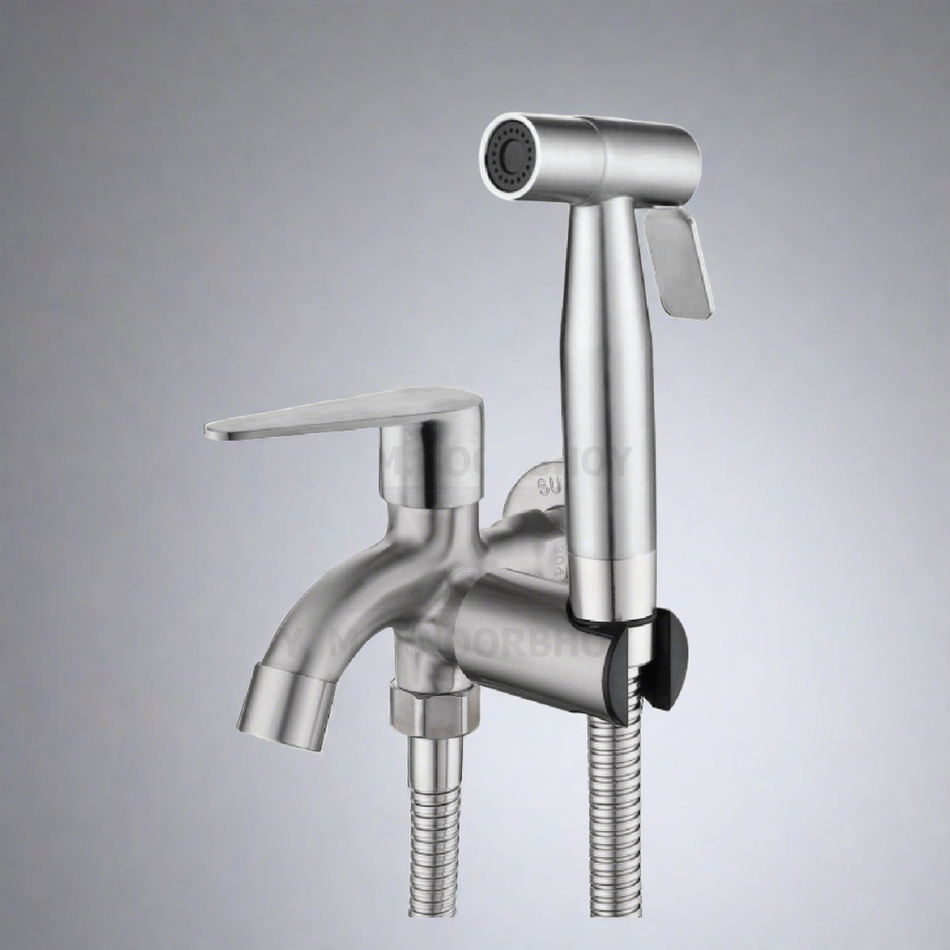 Mcoco SS304 Multi-Functional Water Tap Brushed Nickel 15.5x13x14cm - YT-8201MSS