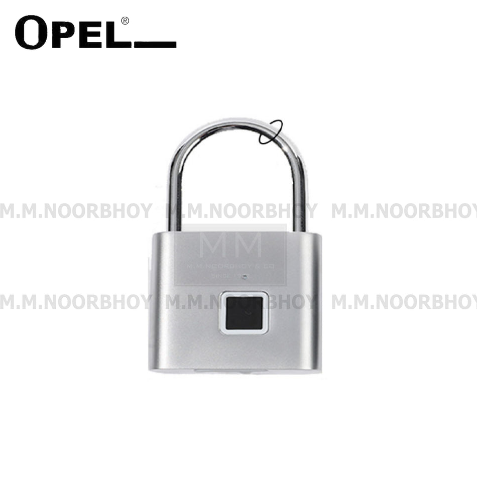 Opel Silver Color Fingerprint Combination Pad Lock Each - YI-SY11
