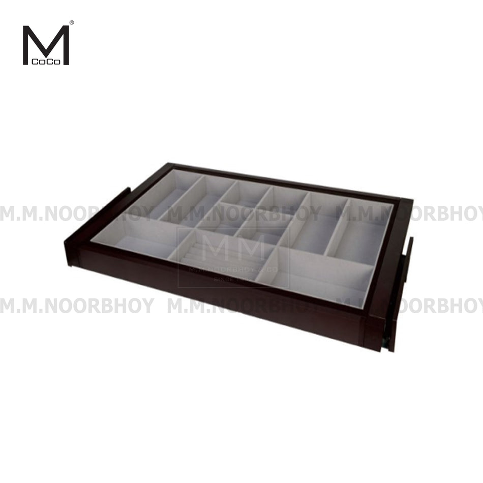 Mcoco D Pullout Jewelry Box Soft Close Matt and Light Grey - MCO/WP/MG/DYH04A