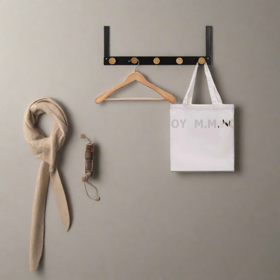 Mcoco Steel Multi-Functional Door Hook Wall Hanging With 5 Hooks Each - YI-36003B-5