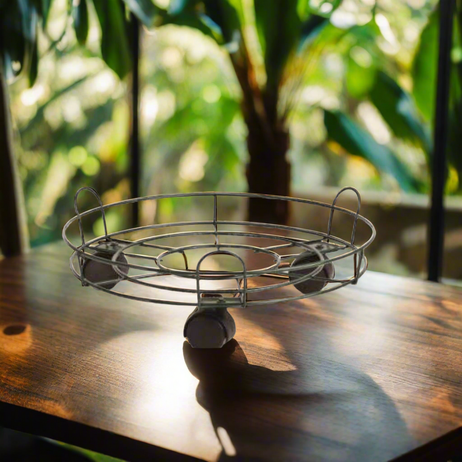 Mcoco Potted Planter Stand Holder 36cm With Caster Wheels Each - YI-H636-3