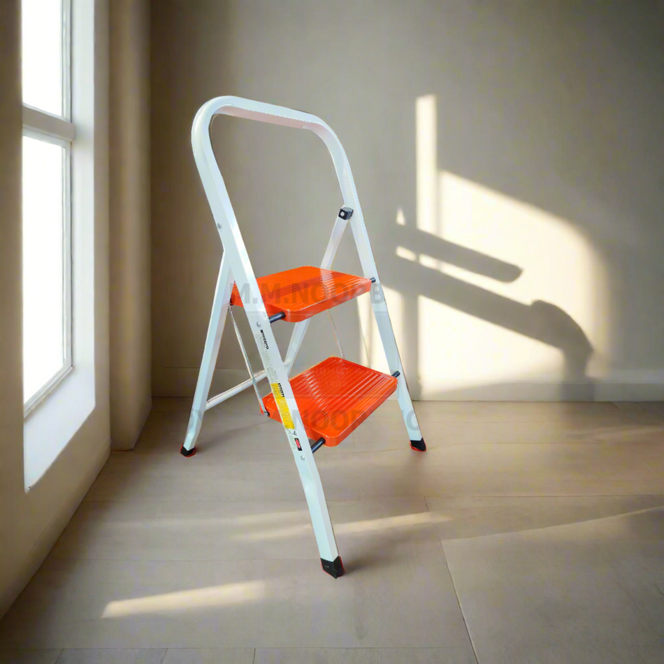 Mcoco Steel 2,3 and 4 Step Ladder White & Orange Color Each - YI-DG020B